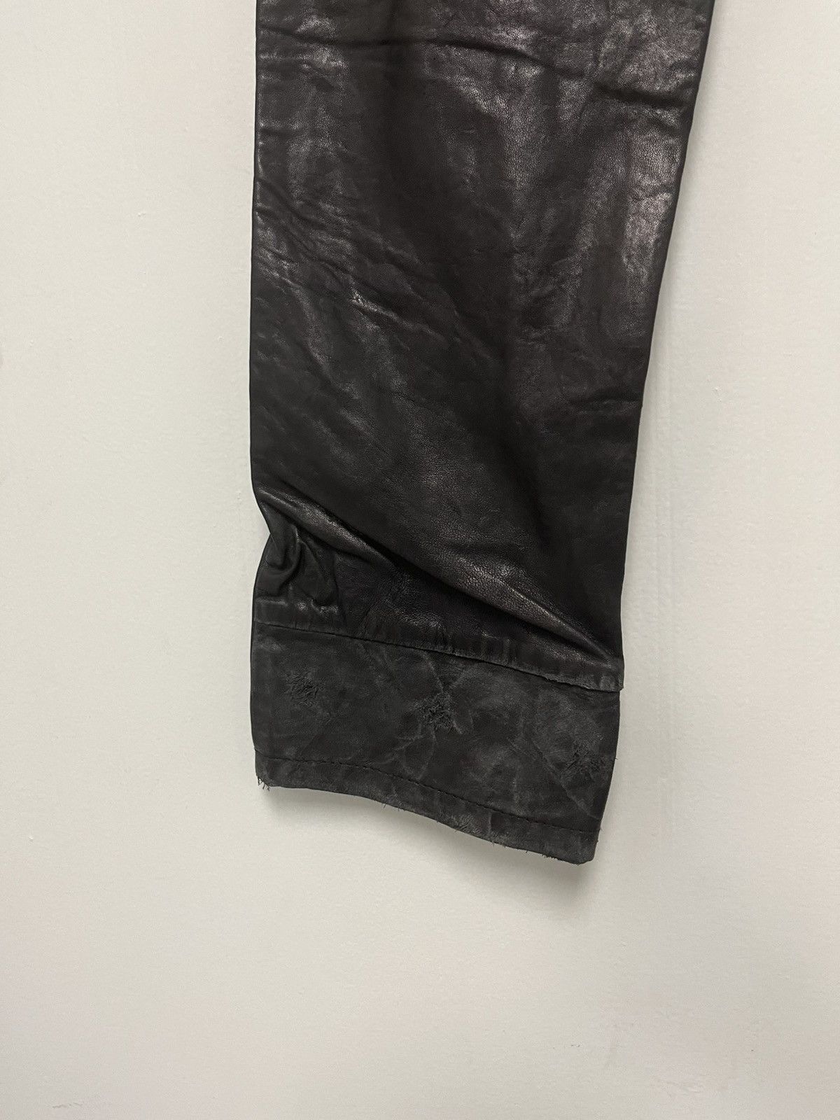 Diesel Distressed leather jeans. Size 29 Size US 29 - 4 Thumbnail