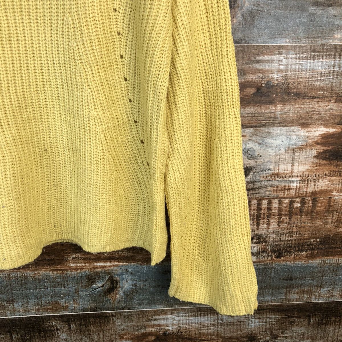 Homespun Knitwear × Japanese Brand A.V.V Standard Yellow Knitwear #A1822 Size M / US 6-8 / IT 42-44 - 8 Thumbnail