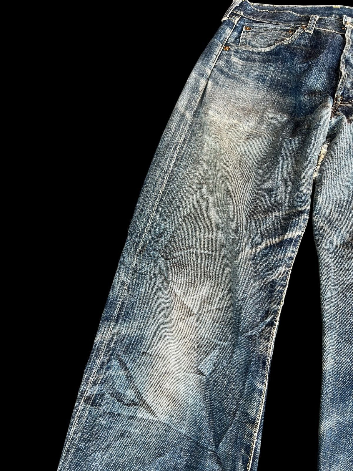 Levi's Vintage Distressed Levi’s 501 E LVC Selvedge Denim Jean Size US 32 / EU 48 - 6 Thumbnail