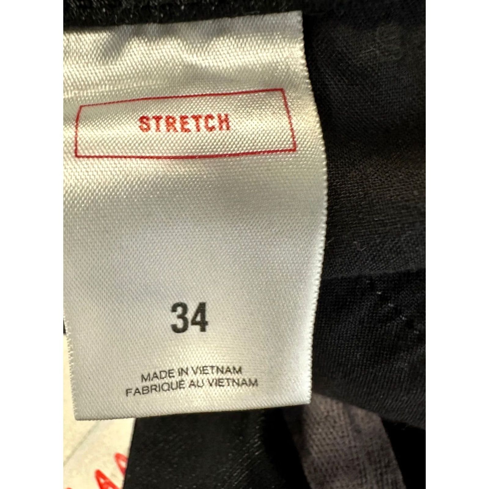 Express Express Pants Mens 34 Black Jogger Stretch Drawstring Elastic Waist Tapered Leg Jeans & Pants Size US 34 / EU 50 - 4 Thumbnail