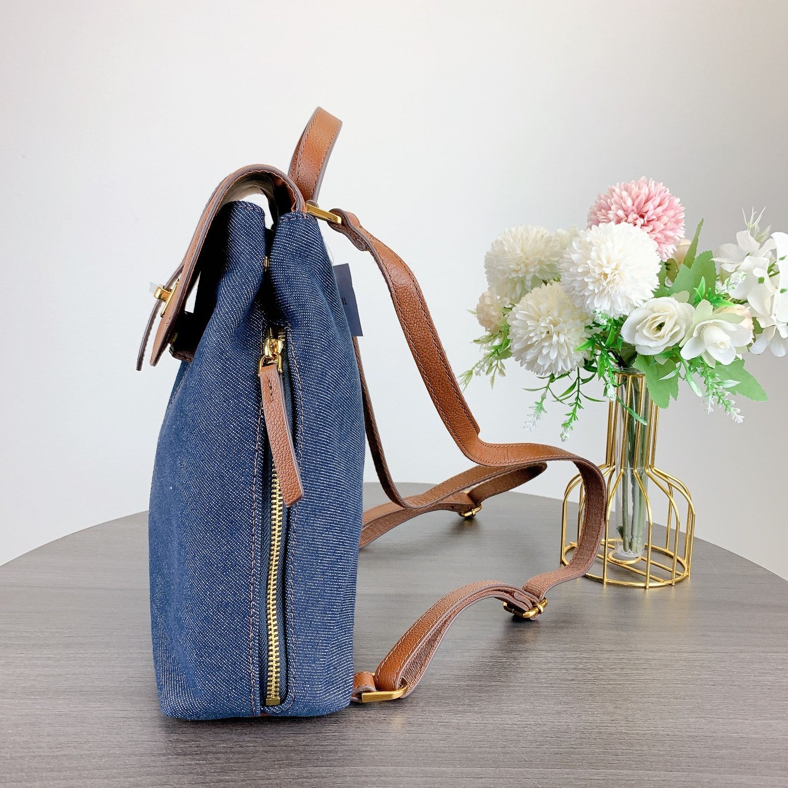 Fossil Fossil SHB3208423 Emery Backpack IN DENIM Size ONE SIZE - 3 Thumbnail