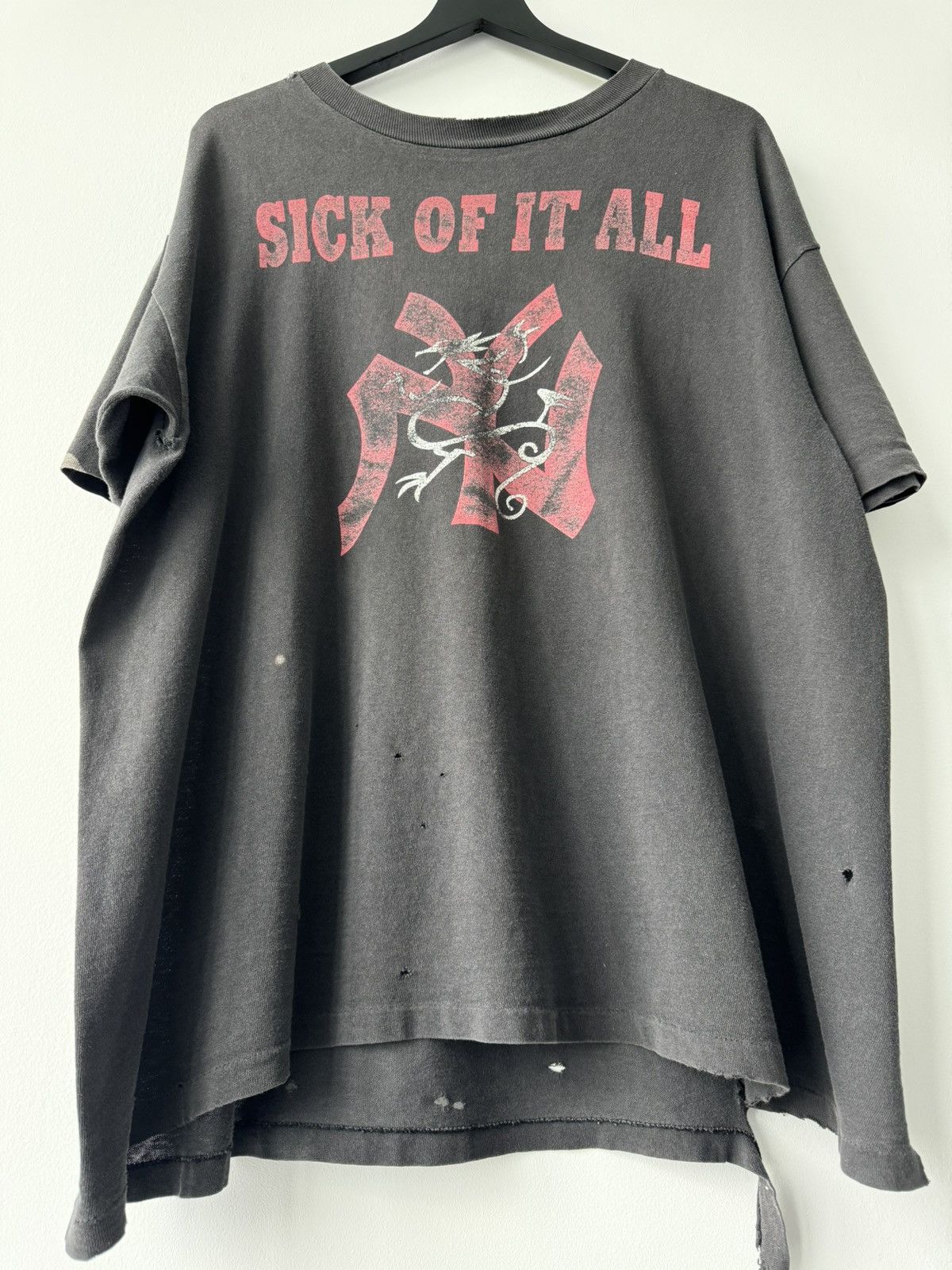 Vintage VINTAGE 1992 SICK OF IT ALL THE PAIN STRIKES T SHIRT FADED Size US XL / EU 56 / 4 - 4 Thumbnail