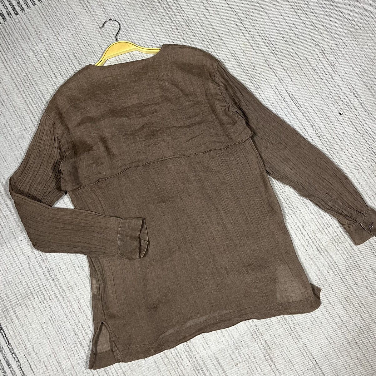 Issey Miyake Vintage 70s ISSEY MIYAKE PLEATS Shirt button Size US S / EU 44-46 / 1 - 4 Thumbnail