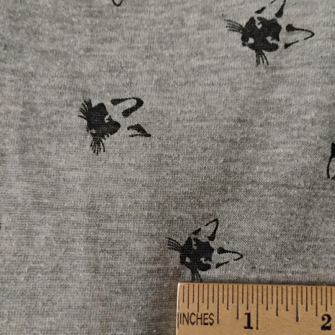 Other Grey Scoop Neck All-over CAT print T-shirt size Large Size L / US 10 / IT 46 - 2 Thumbnail