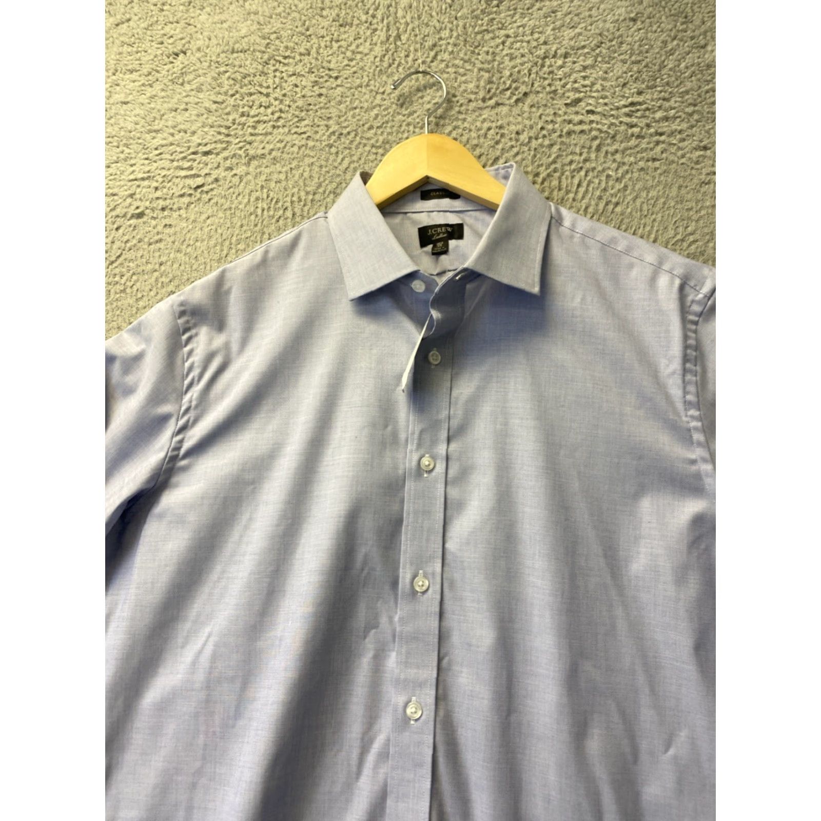 J.Crew VINTAGE J.CREW Shirt Men L Blue Casual Cotton Long Sleeve Button-Up 2010s Size US L / EU 52-54 / 3 - 3 Thumbnail