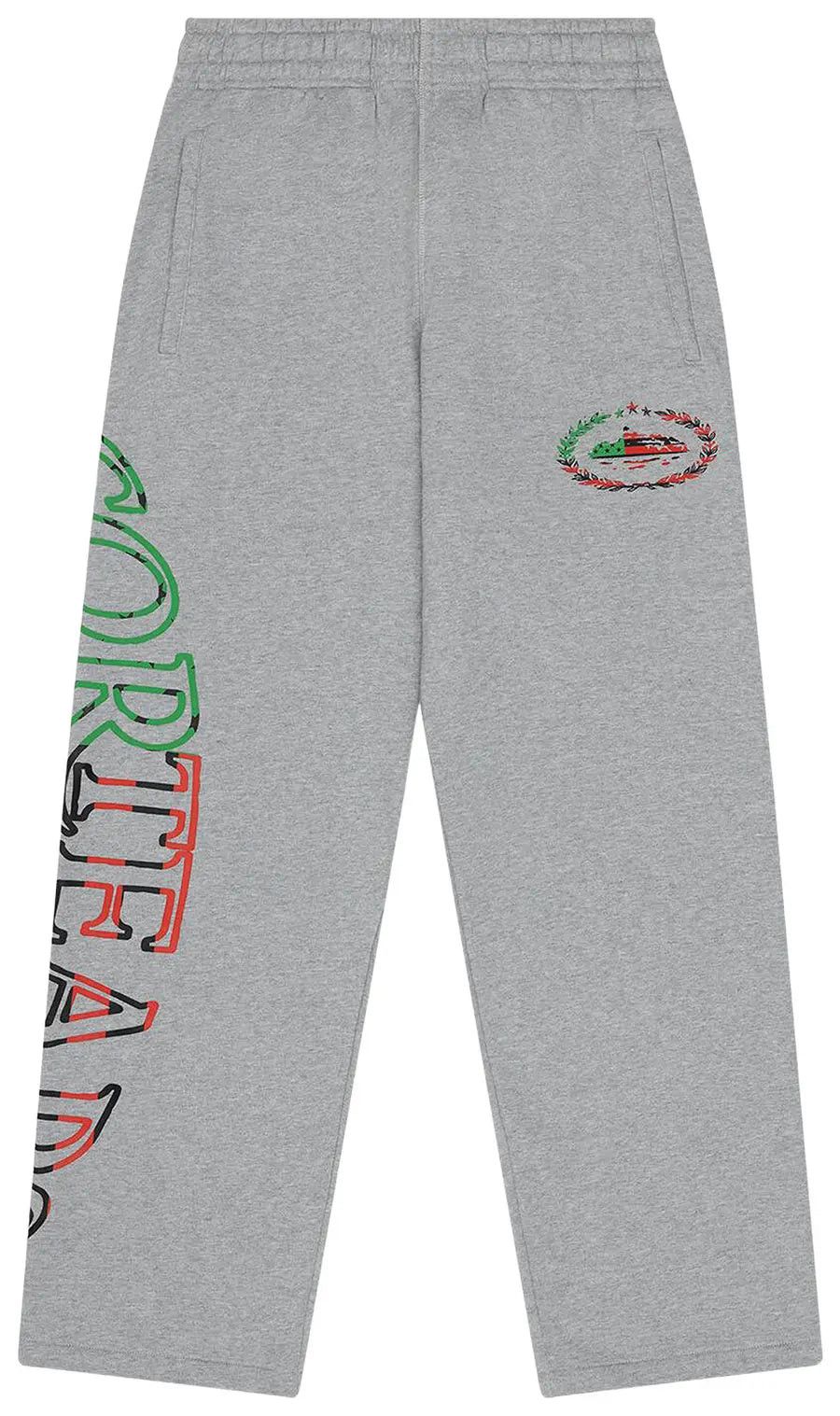 DENIM TEARS x Cortiez Cortears Royale Open Hem Sweatpants 'Grey' Denim Size US 36 / EU 52 - 1 Thumbnail