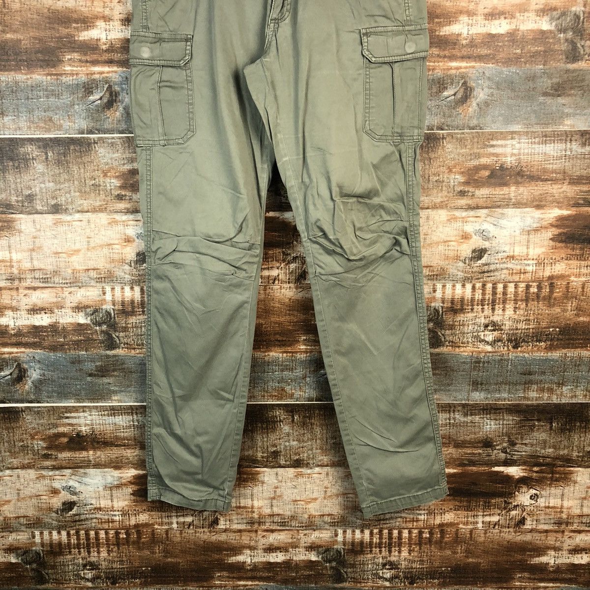 Japanese Brand DL Lepsim Green Cargo Multipocket Pants #C646 Size US 29 - 3 Thumbnail