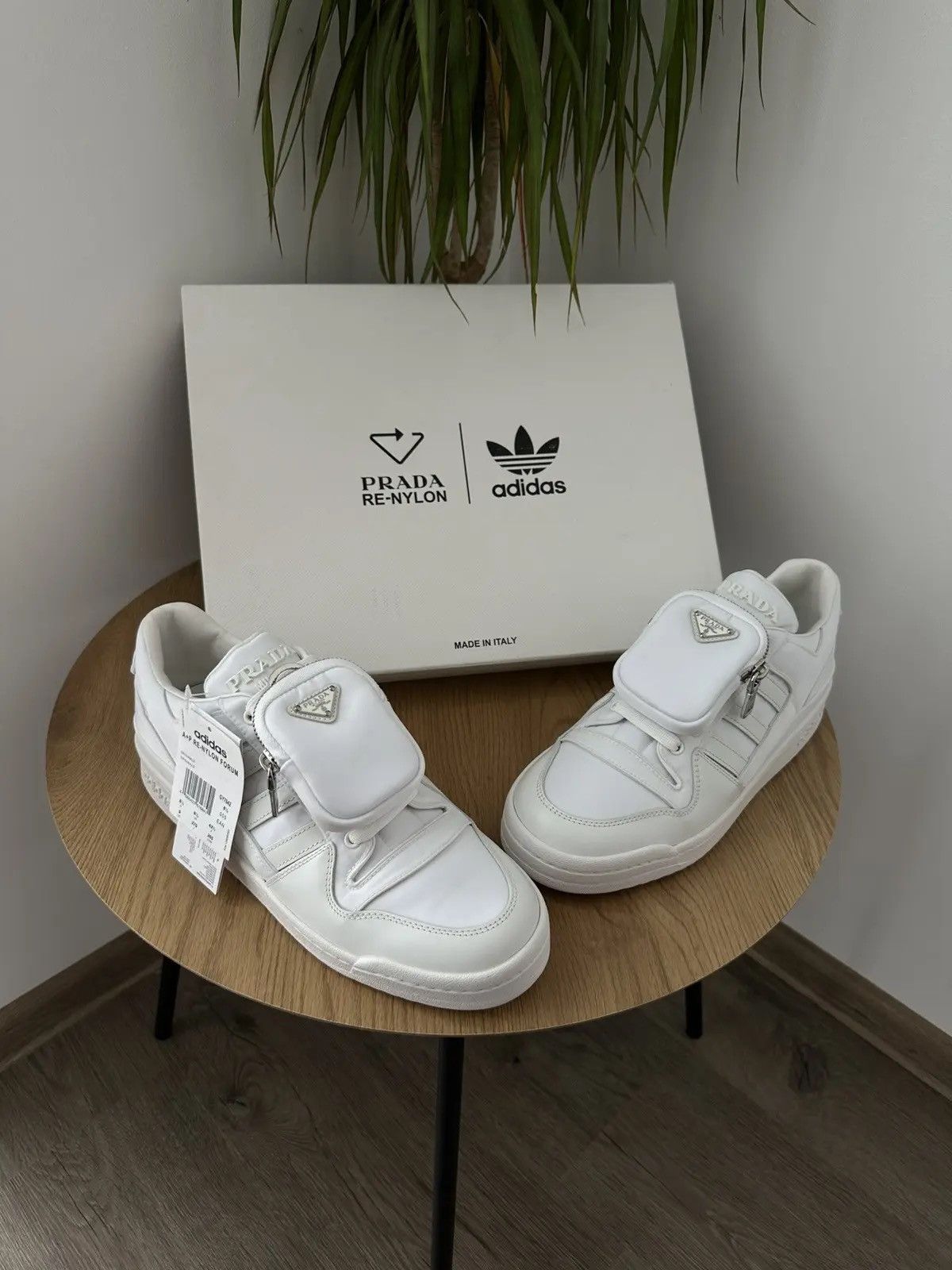 Prada Vintage Prada-Adidas Re-Nylon White Mens Sneakers Size US 9 / EU 42 - 5 Thumbnail