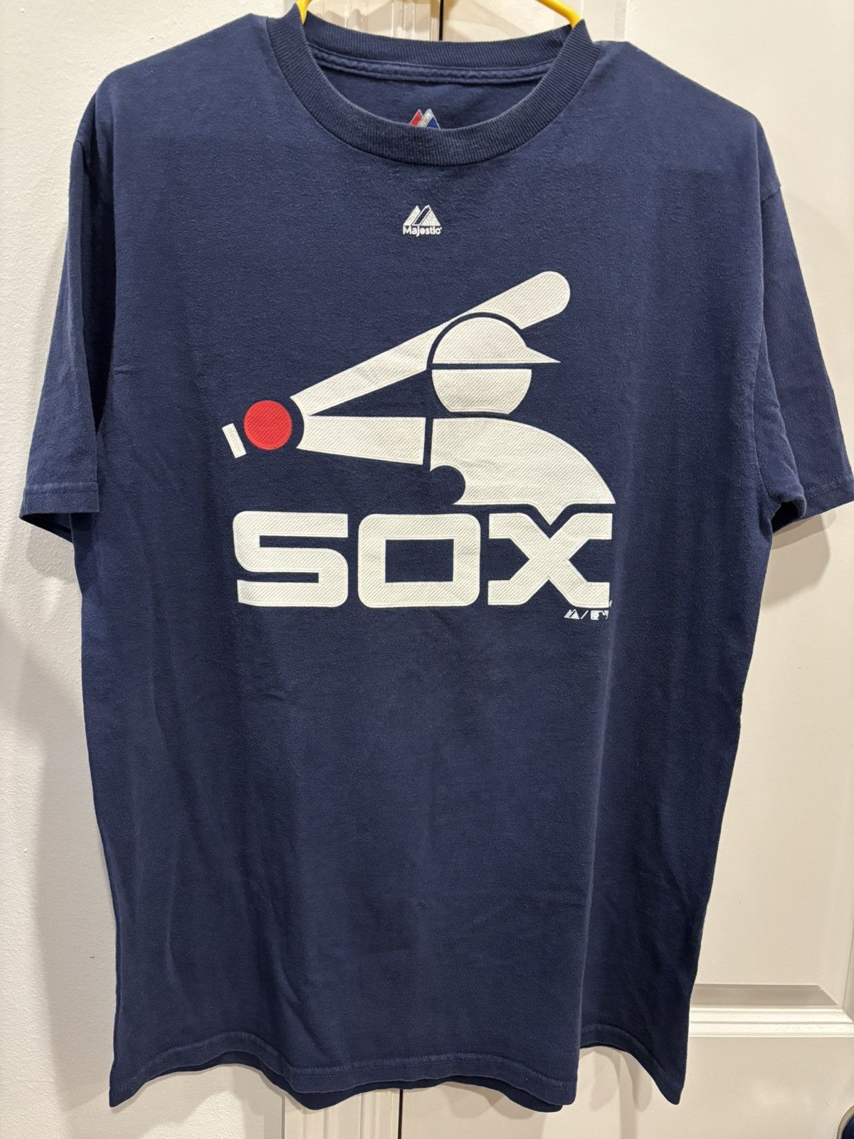 Majestic Vintage Majestic White Sox Large Batterman Logo Blue Shirt M Size US M / EU 48-50 / 2 - 1 Thumbnail