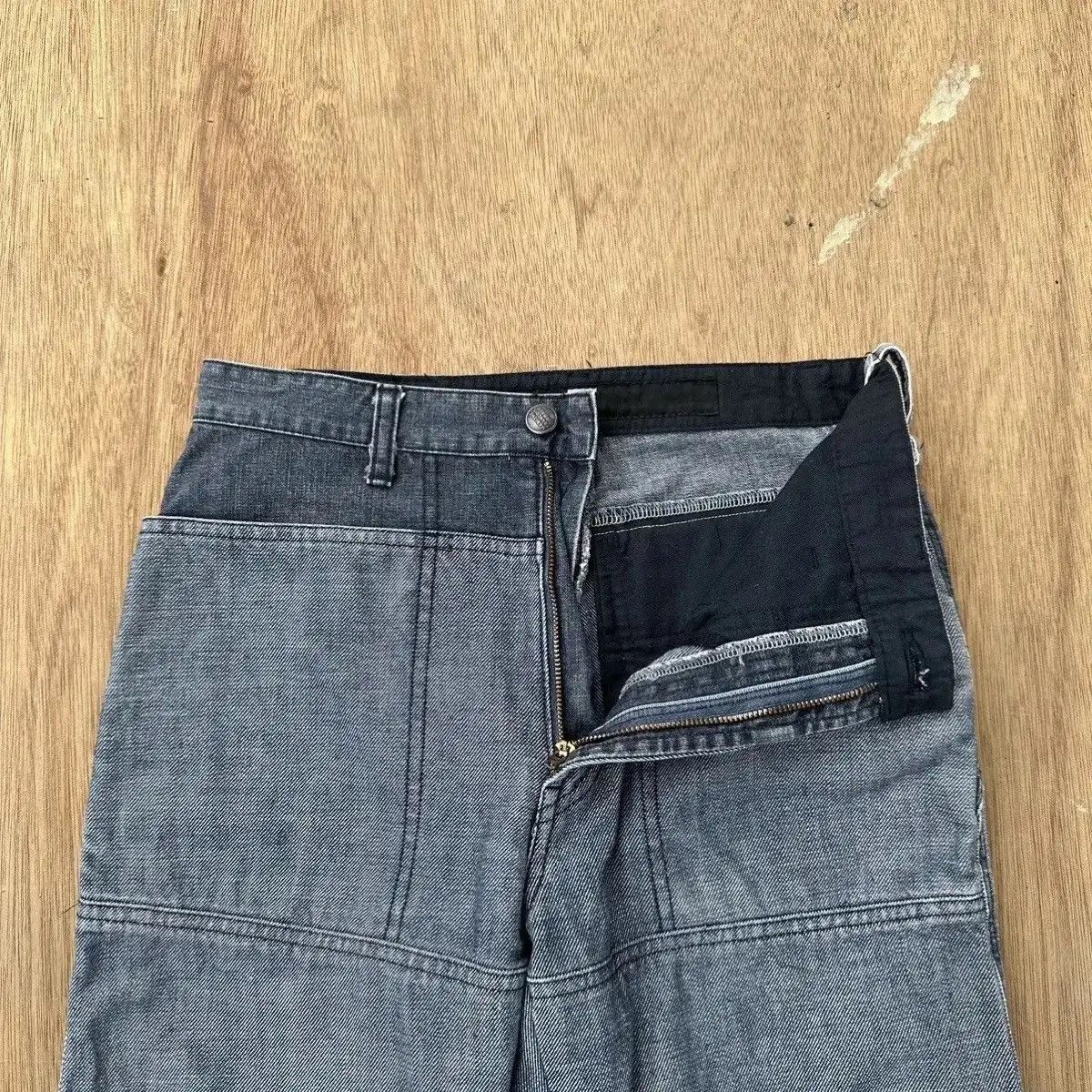Marithe + Francois Girbaud UNIQUE‼️MARITHE FRANCOIS GIRBAUD JEAN SELVEDGE PATHWORK RARE Size US 26 / EU 42 - 7 Thumbnail