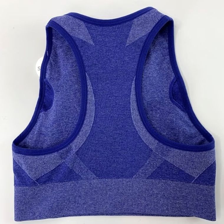 Avia Avia Womens Size S Sports Bra Top Racerback Activewear Low Support Soft Blue Size S / US 4 / IT 40 - 3 Thumbnail