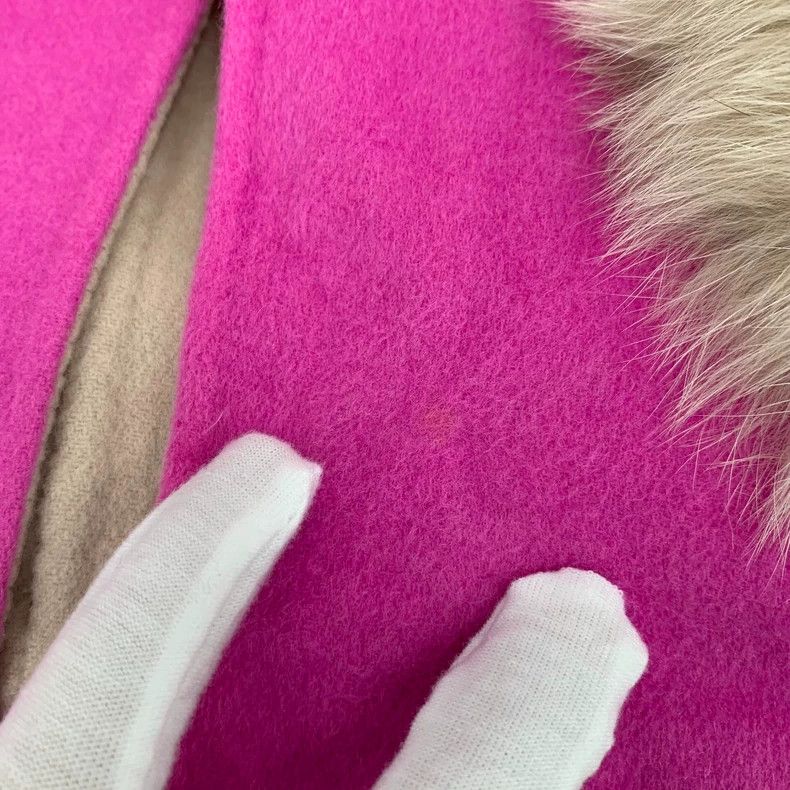 Fendi FENDI Pink Fur Pocket Wool V-Neck Sleeveless Vest Jacket X Size 4XL / US 24-26 - 7 Thumbnail