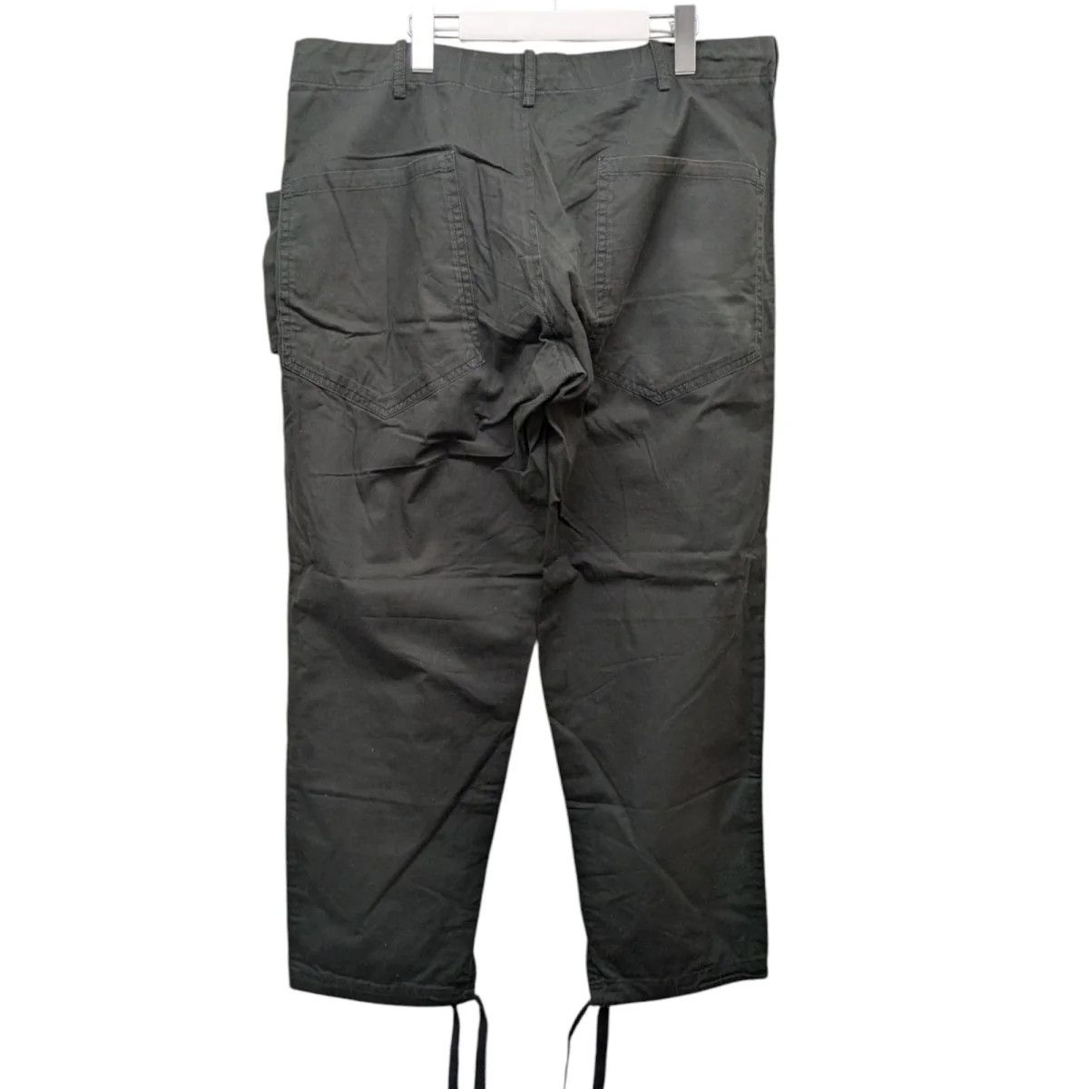 Yohji Yamamoto Yohji Yamamoto pour homme Green Cotton Wide Pants Size US 35 - 2 Thumbnail