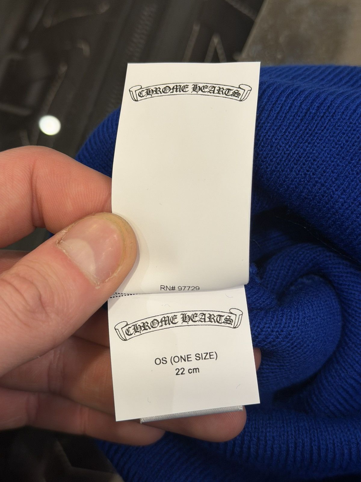 Chrome Hearts Chrome Hearts CH Embroidered Beanie - Blue Size ONE SIZE - 8 Thumbnail