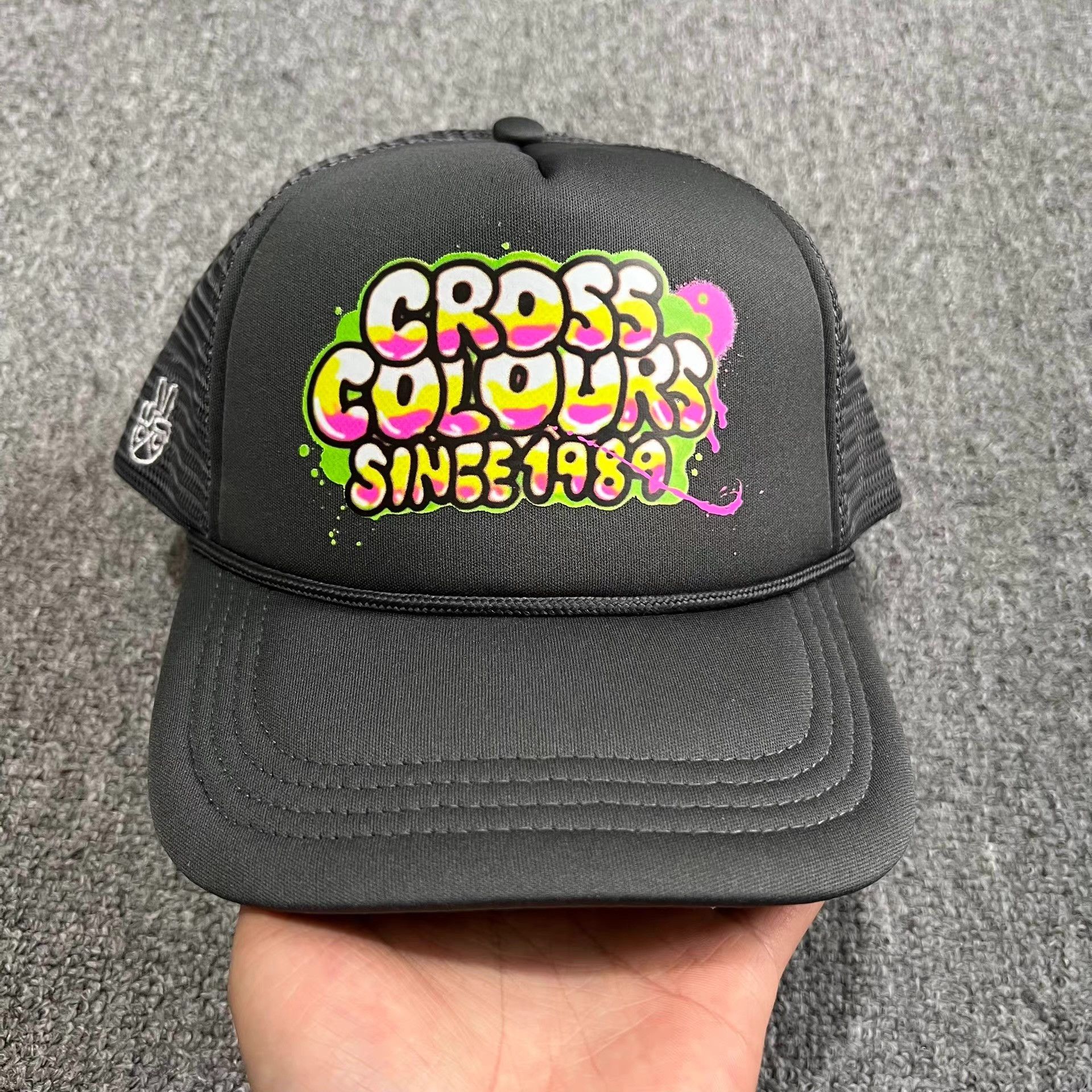 Cross Colours Cross Colours Curved Brim Mesh Trucker Baseball Cap Q7 Size ONE SIZE - 1 Thumbnail