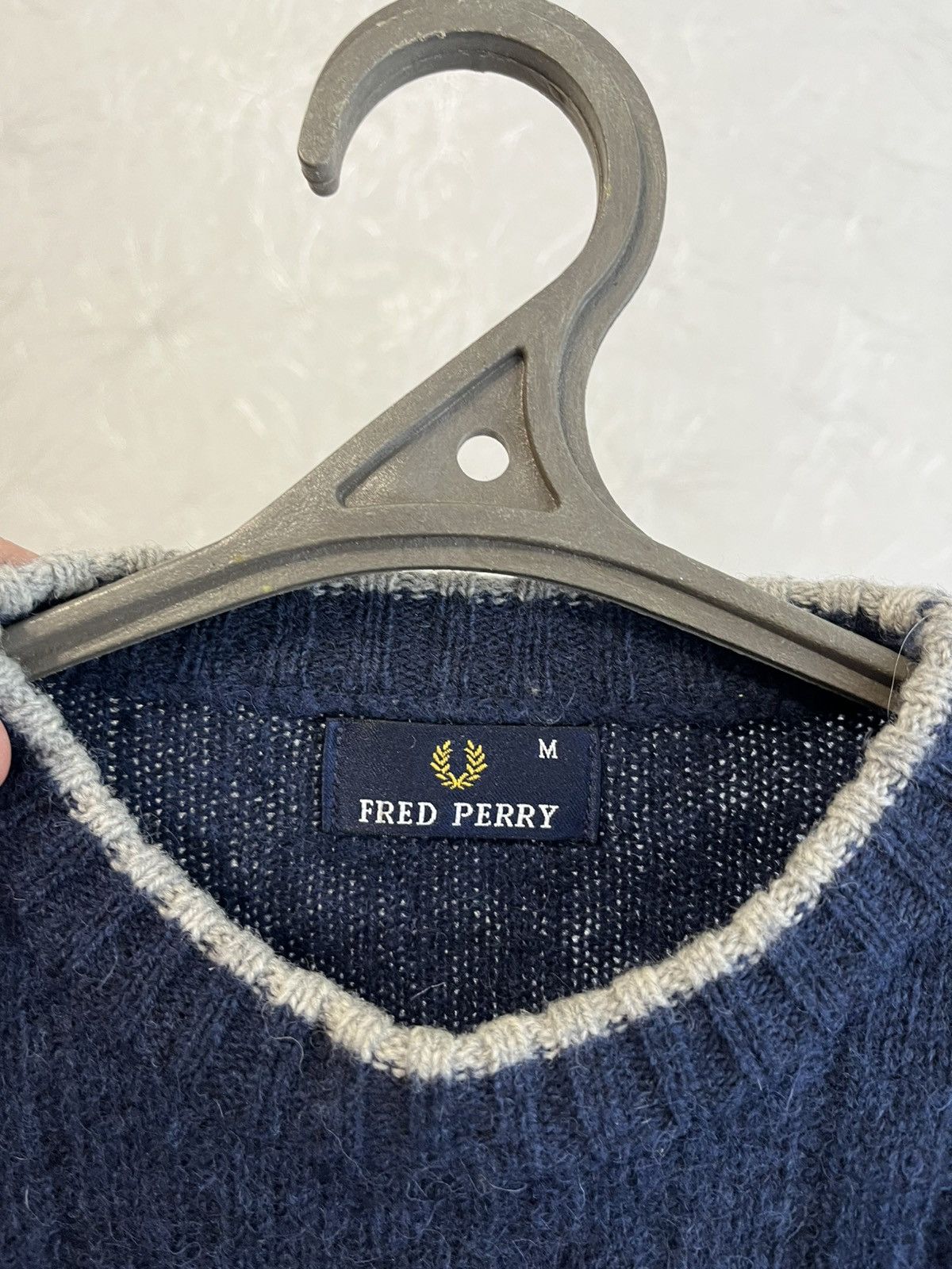 Fred Perry Vintage Fred Perry 100% Wool Navy Men Jumper Pullover Size M Size US M / EU 48-50 / 2 - 7 Thumbnail