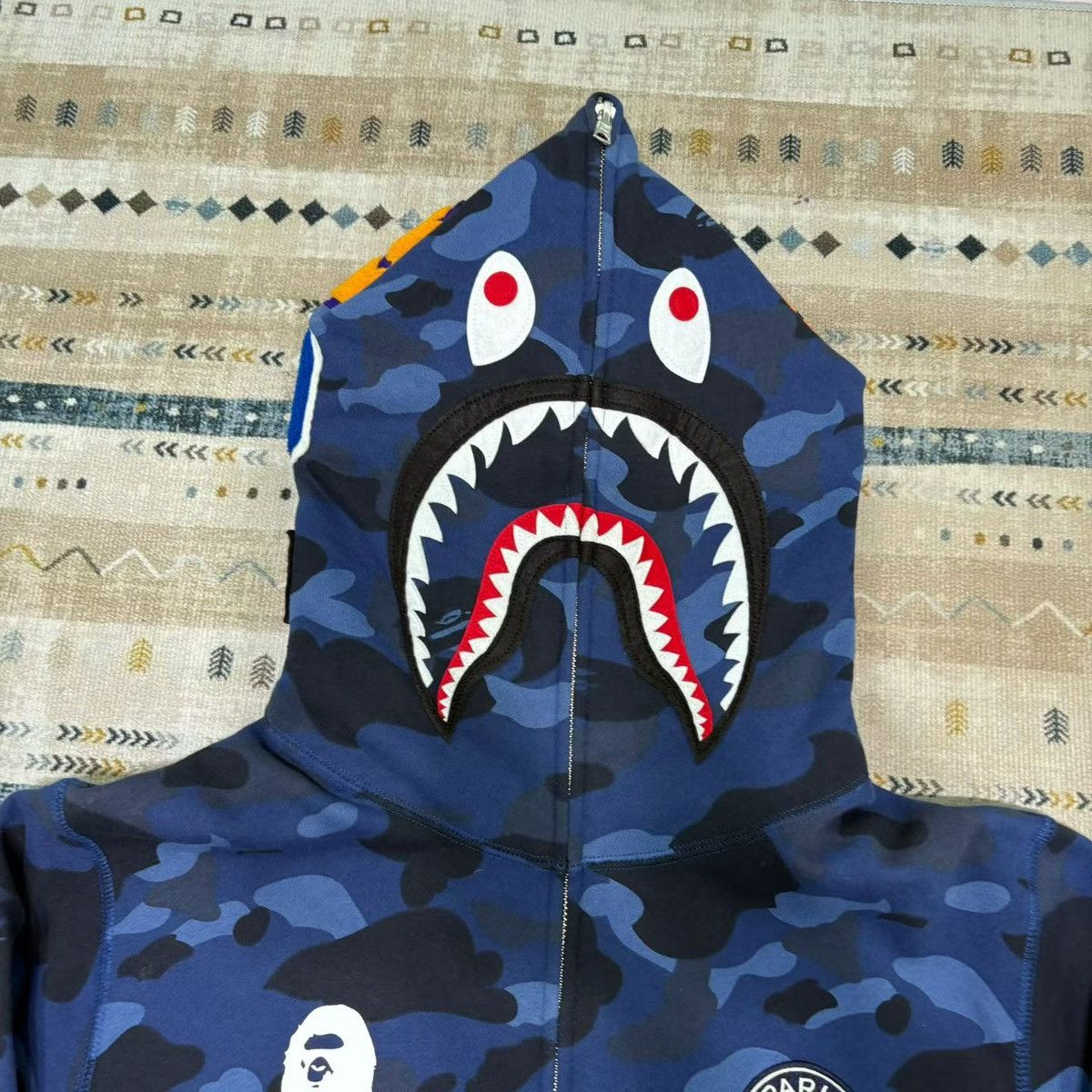 Bape BAPE PARIS CAMO SHARK FULL ZIP HOODIE Size US XL / EU 56 / 4 - 3 Thumbnail