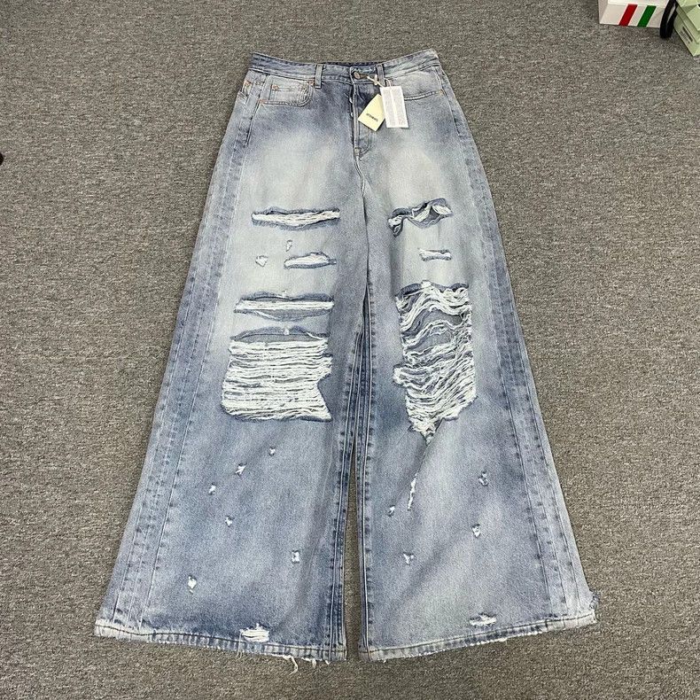 Vetements Vetements SizeM 23SS Big Ripped Washed Denim Jeans Size US 30 / EU 46 - 1 Thumbnail
