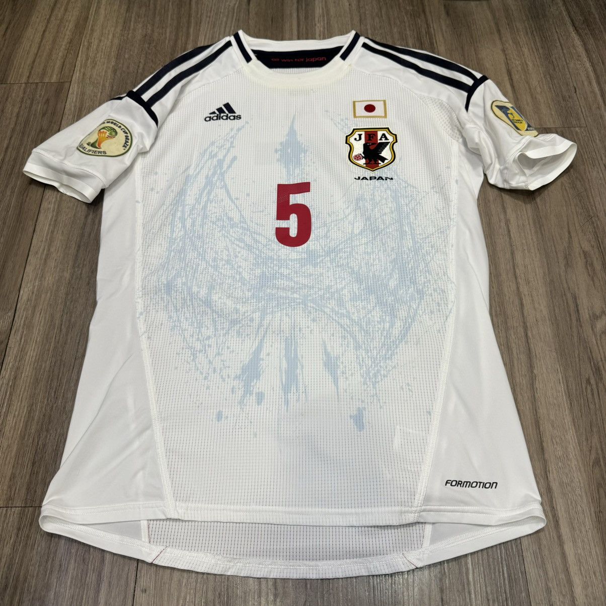 Adidas Japan 11/12 player issue away shirt #5 Nagatomo Size US M / EU 48-50 / 2 - 1 Thumbnail