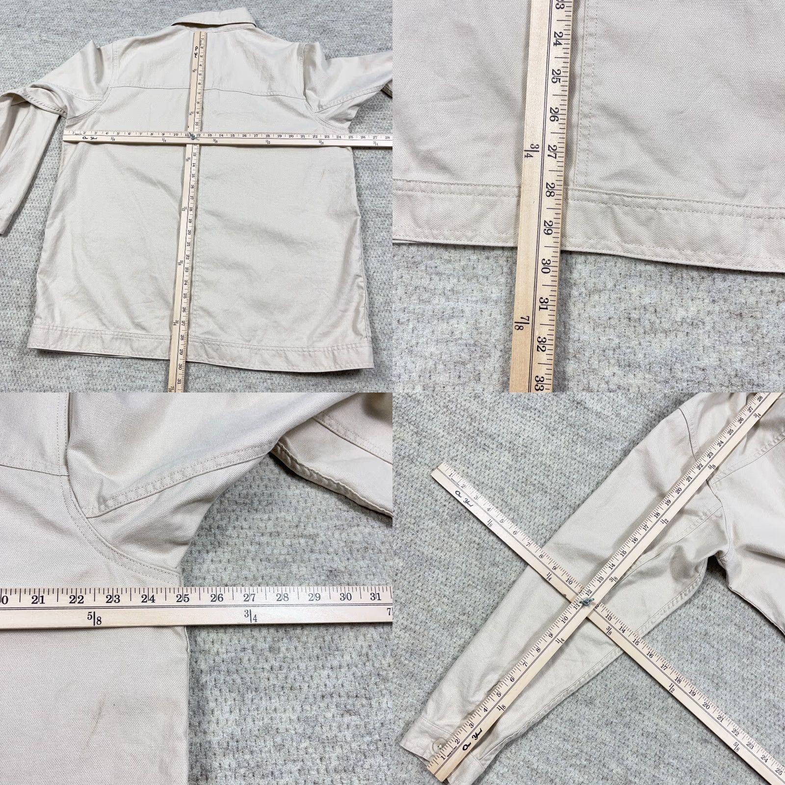 Eddie Bauer Eddie Bauer Jacket Women XL Tan Barn Chore Field Button Up Unlined Canvas Ladies Size XL / US 12-14 / IT 48-50 - 8 Thumbnail
