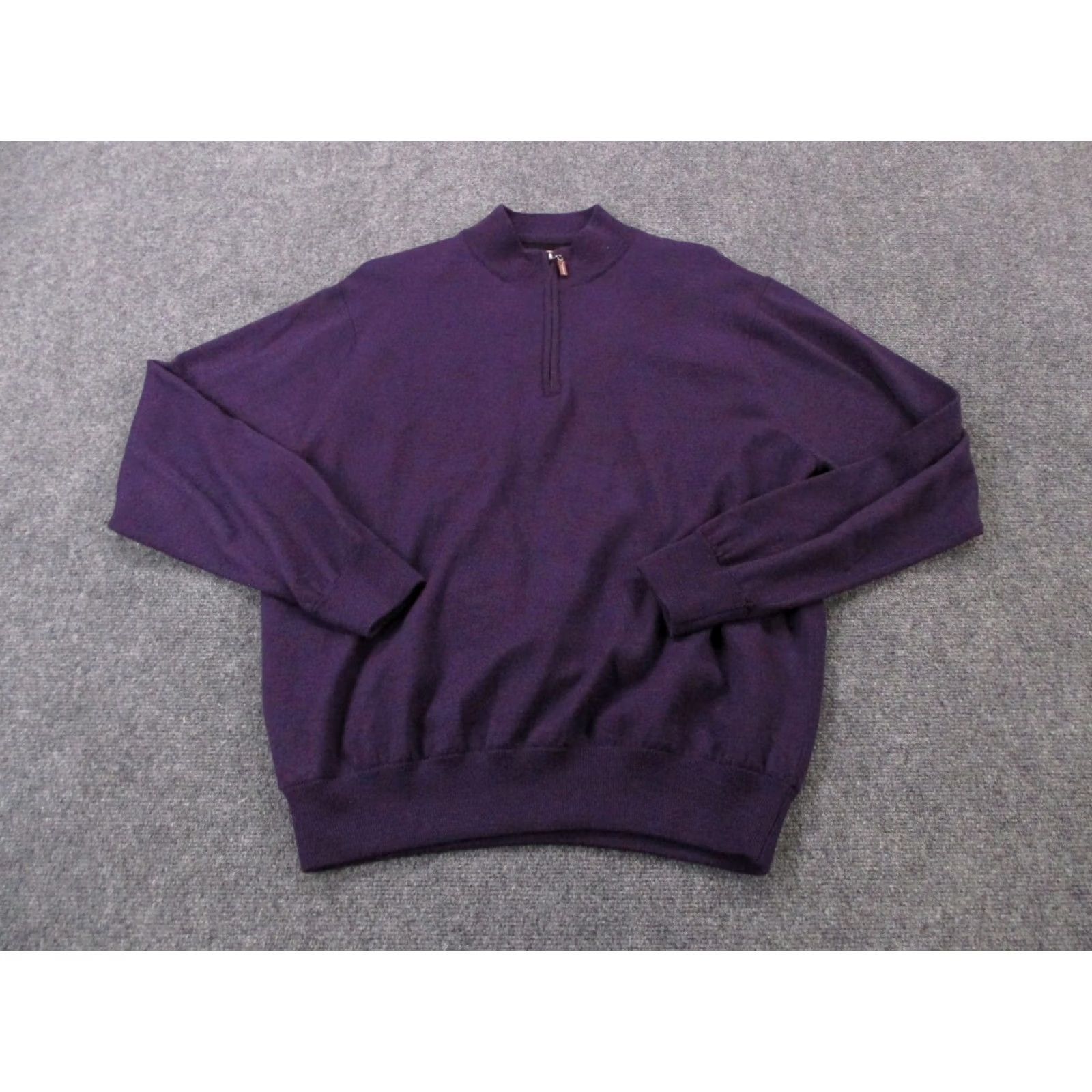 Peter Millar Peter Millar Jacket Mens L Purple Merino Wool Performance Golf Stretch Pullover Size US L / EU 52-54 / 3 - 2 Thumbnail