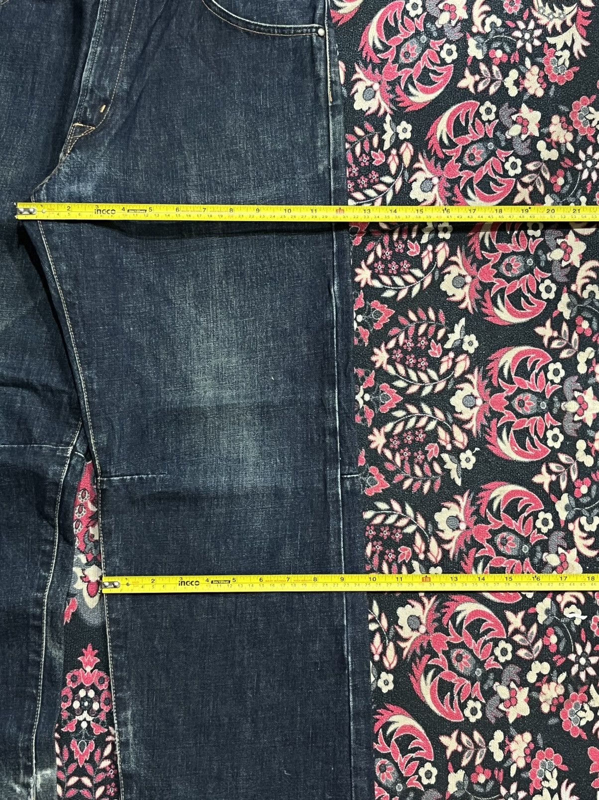 Edwin Vintage Edwin E Function Dark Blue Washed Distressed Jeans Size US 29 - 15 Thumbnail
