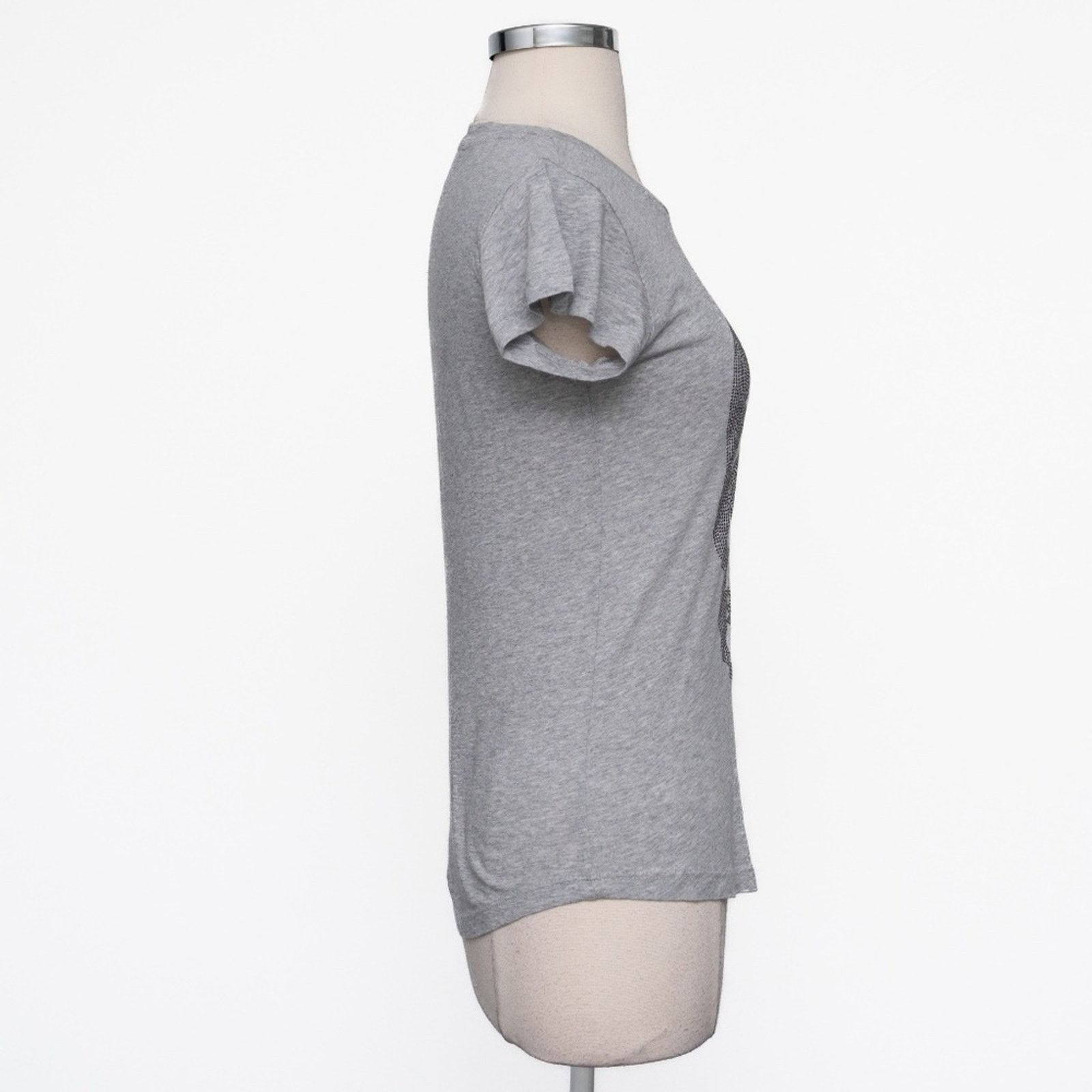 Zadig & Voltaire Zadig & Voltaire - New! Skull Cotton & Modal T-shirt - Navy Size XS / US 0-2 / IT 36-38 - 2 Thumbnail