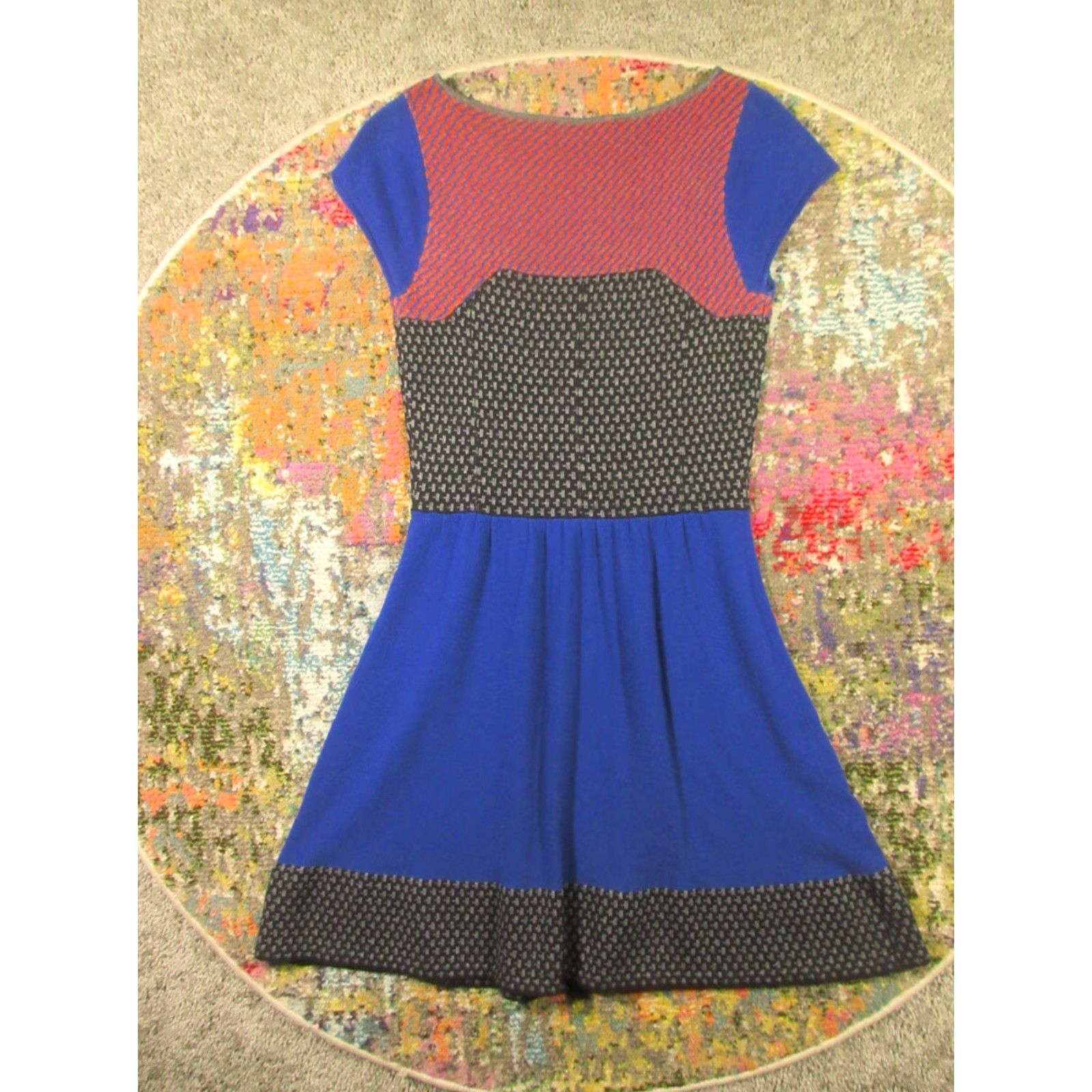Anthropologie VINTAGE Anthropologie Sparrow Sweater Dress Womens M Lambs Wool Angora Flare Boho Size M / US 6-8 / IT 42-44 - 2 Thumbnail