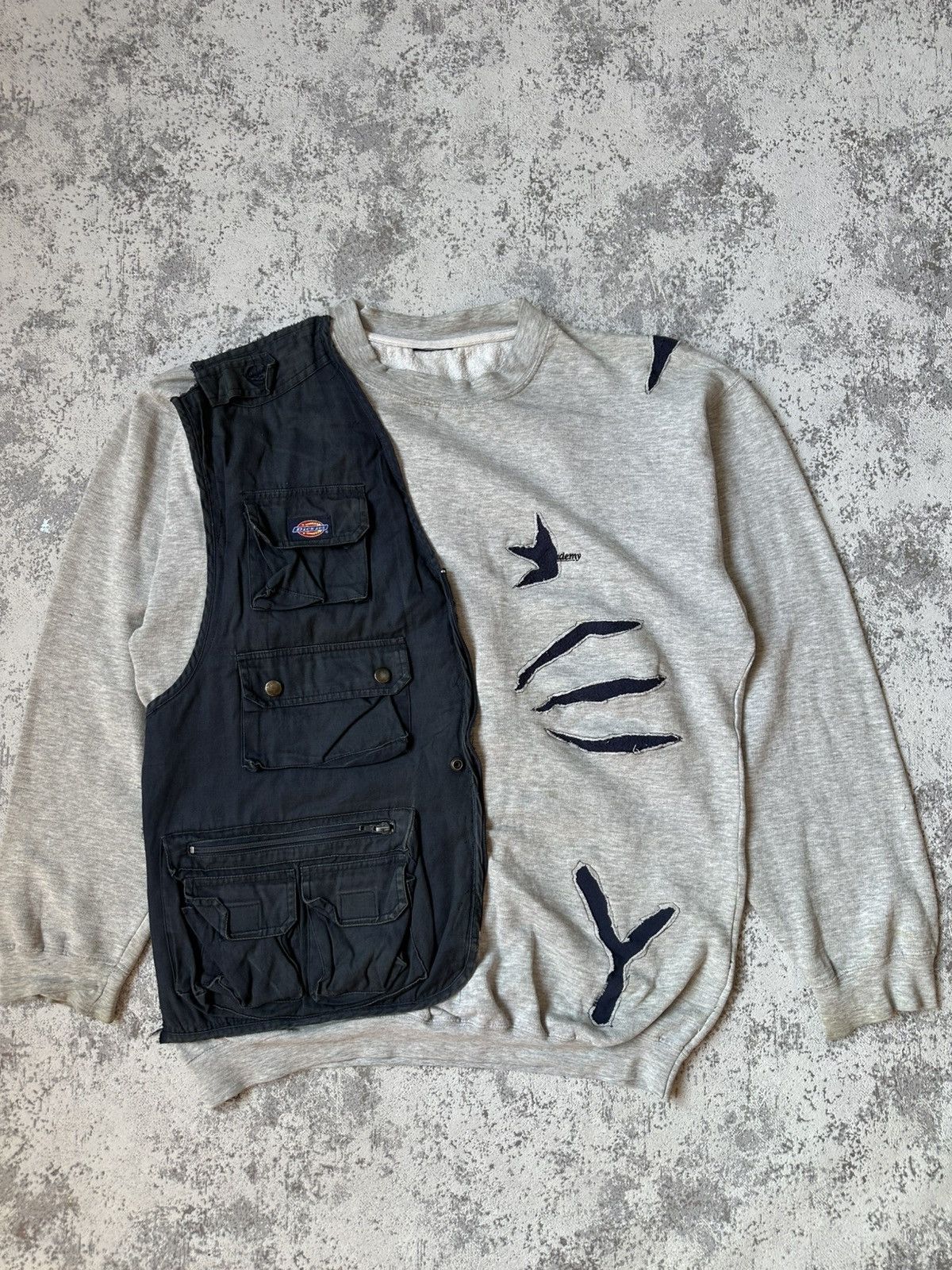 Dickies Custom Dickies Hybrid Tactical Sweatshirt Distressed Details Size US L / EU 52-54 / 3 - 1 Thumbnail