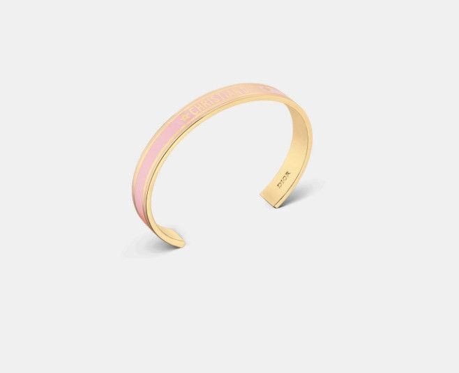 Dior o1w1db11224 Size: OS / Code Bangle in Gold & Pink Size ONE SIZE - 1 Thumbnail