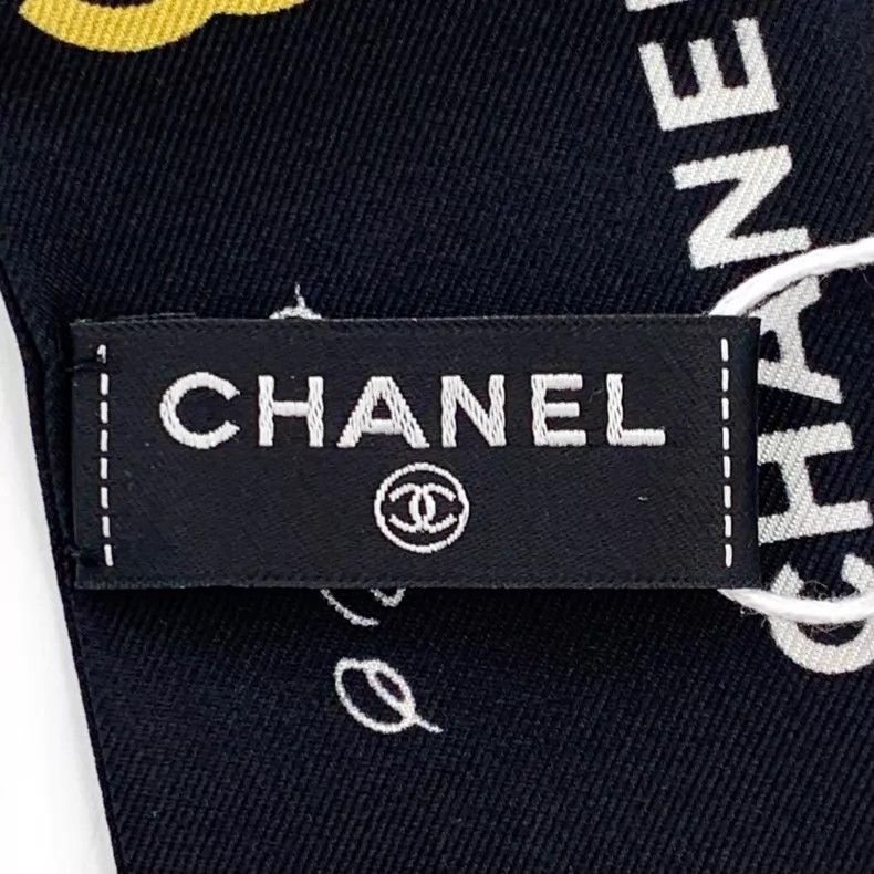Other Chanel Black double C camellia multi-element printed silk Size ONE SIZE - 6 Thumbnail