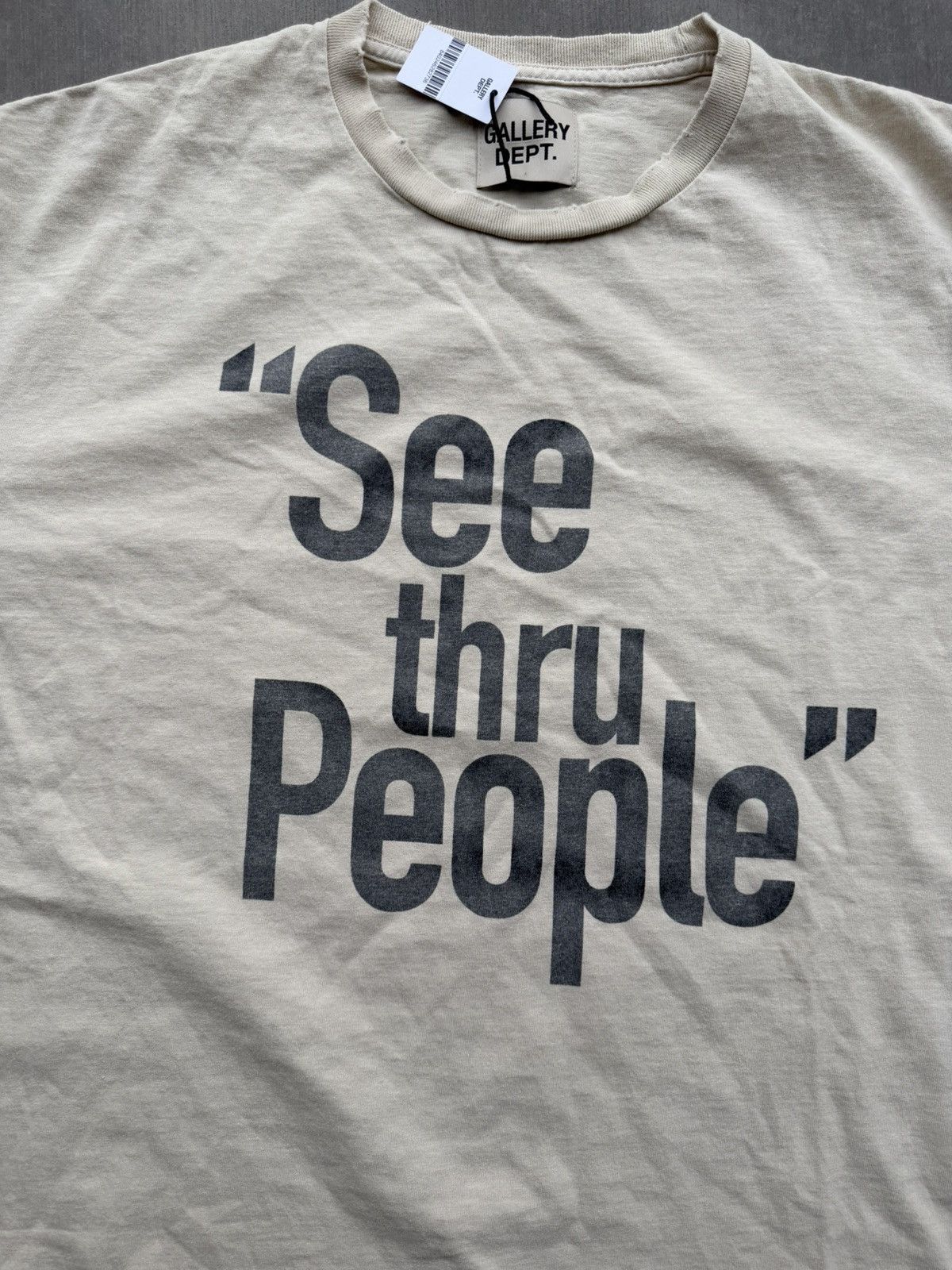 Gallery Dept. Gallery Dept. “See Thru People” T-Shirt – Natural NWT Medium Size US M / EU 48-50 / 2 - 5 Thumbnail