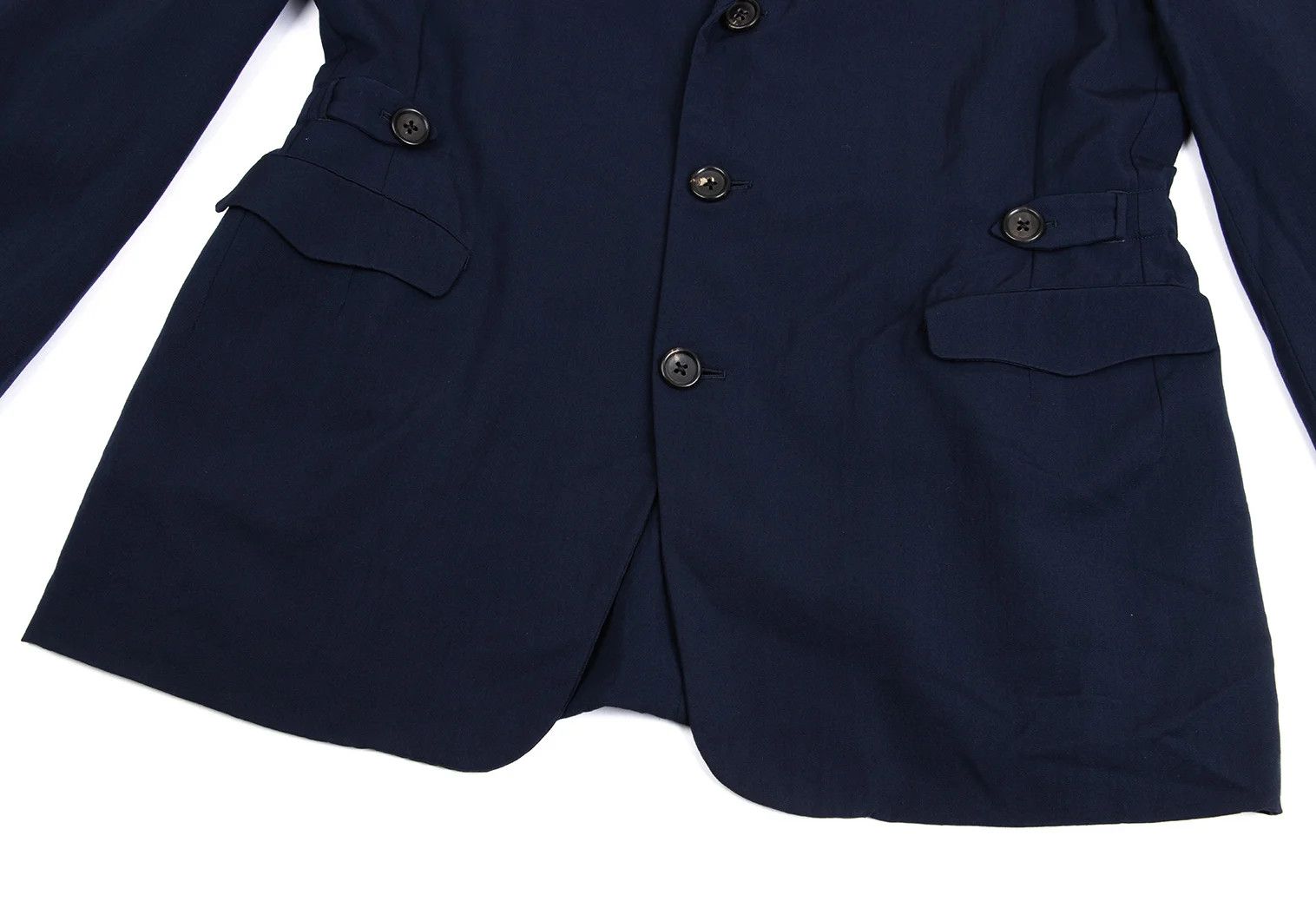 Yohji Yamamoto Yohji Yamamoto Wool Gabardine Jacket Navy M Size US M / EU 48-50 / 2 - 10 Thumbnail