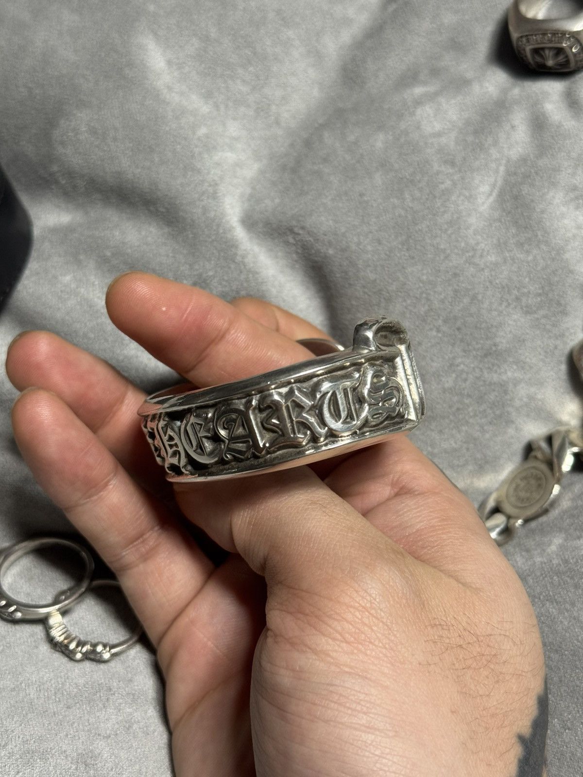 Chrome Hearts Chrome hearts scroll logo bangle Size ONE SIZE - 3 Thumbnail