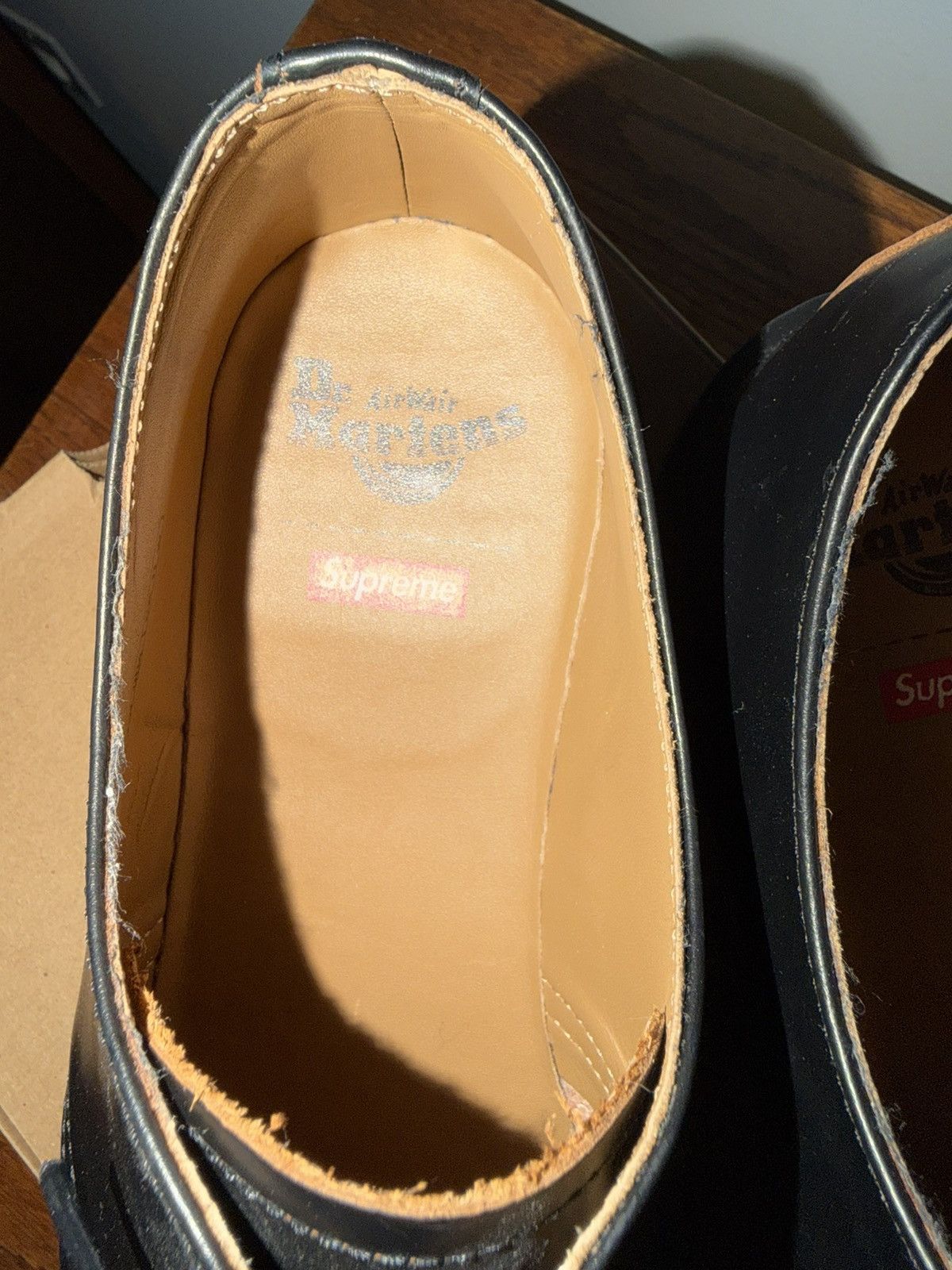Dr. Martens × Supreme Dr. Marten X Supreme Derby 1461 - 3 Eye Spiderweb Size US 11 / EU 44 - 9 Thumbnail