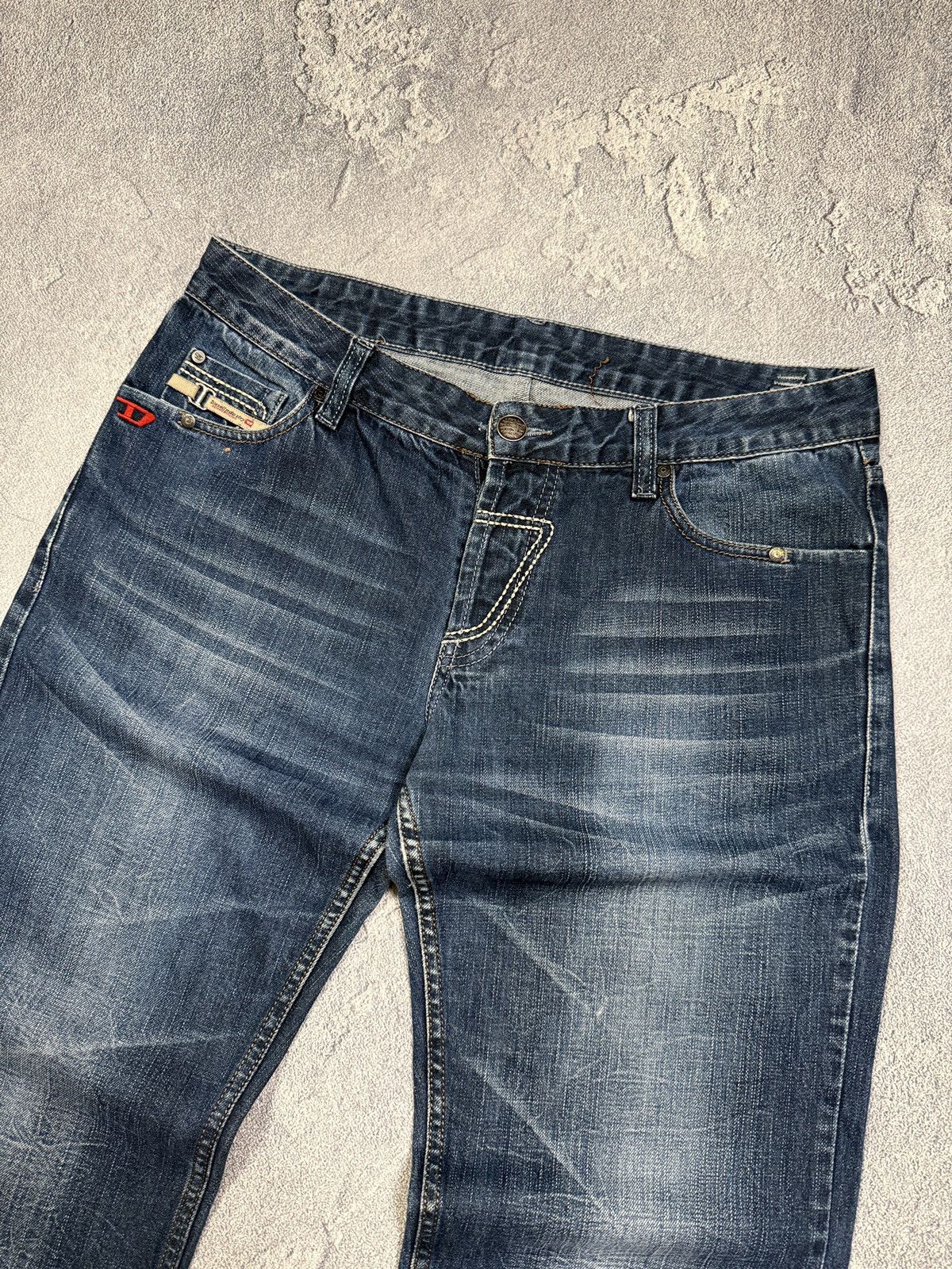 Diesel Y2K Vintage Diesel Jeans Big D Logo Distressed Baggy japan Size US 34 / EU 50 - 4 Thumbnail