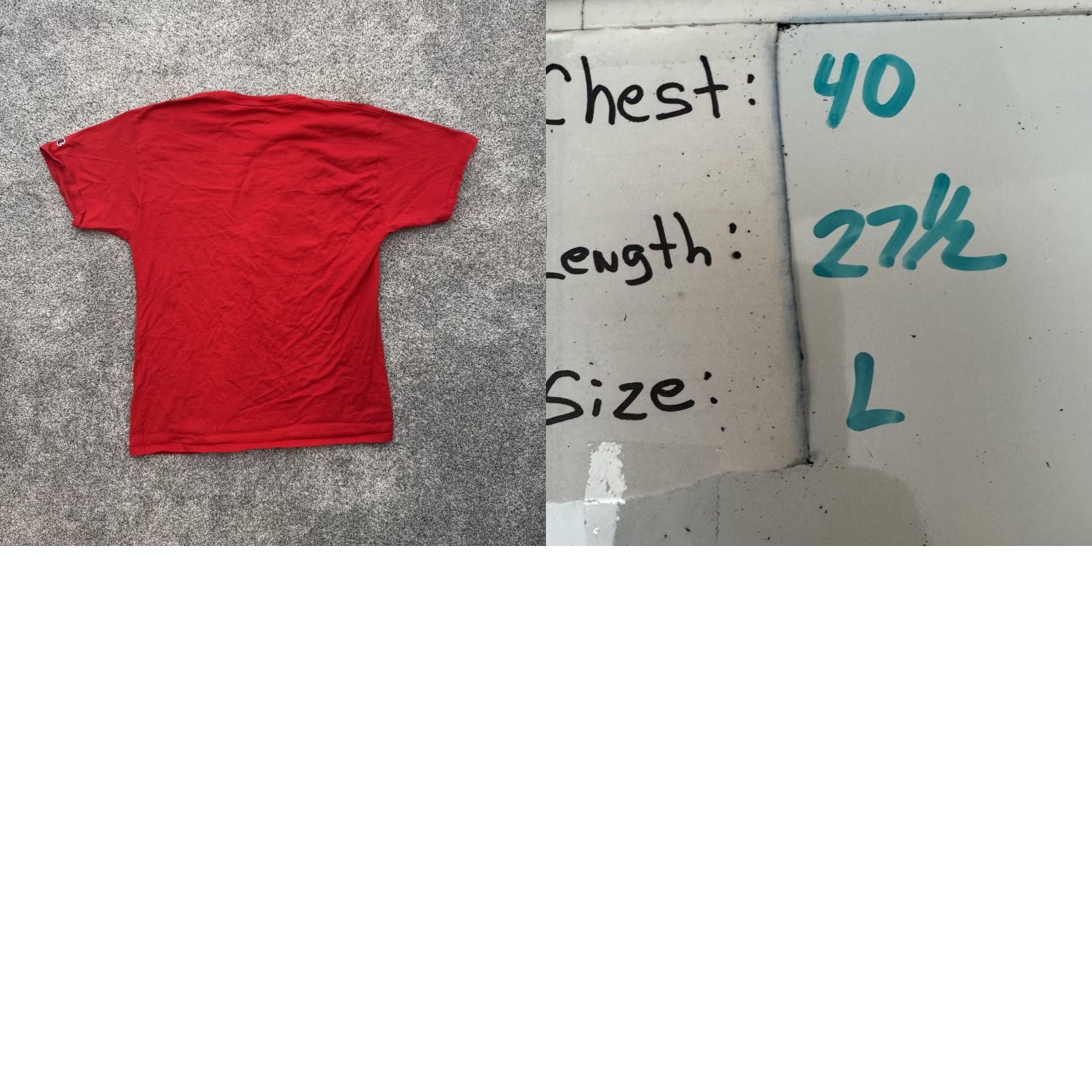 Champion Champion Shirt Mens Large Red Graphic Tee Logo Spell Out Athletic Casual Comfort Size US L / EU 52-54 / 3 - 8 Thumbnail