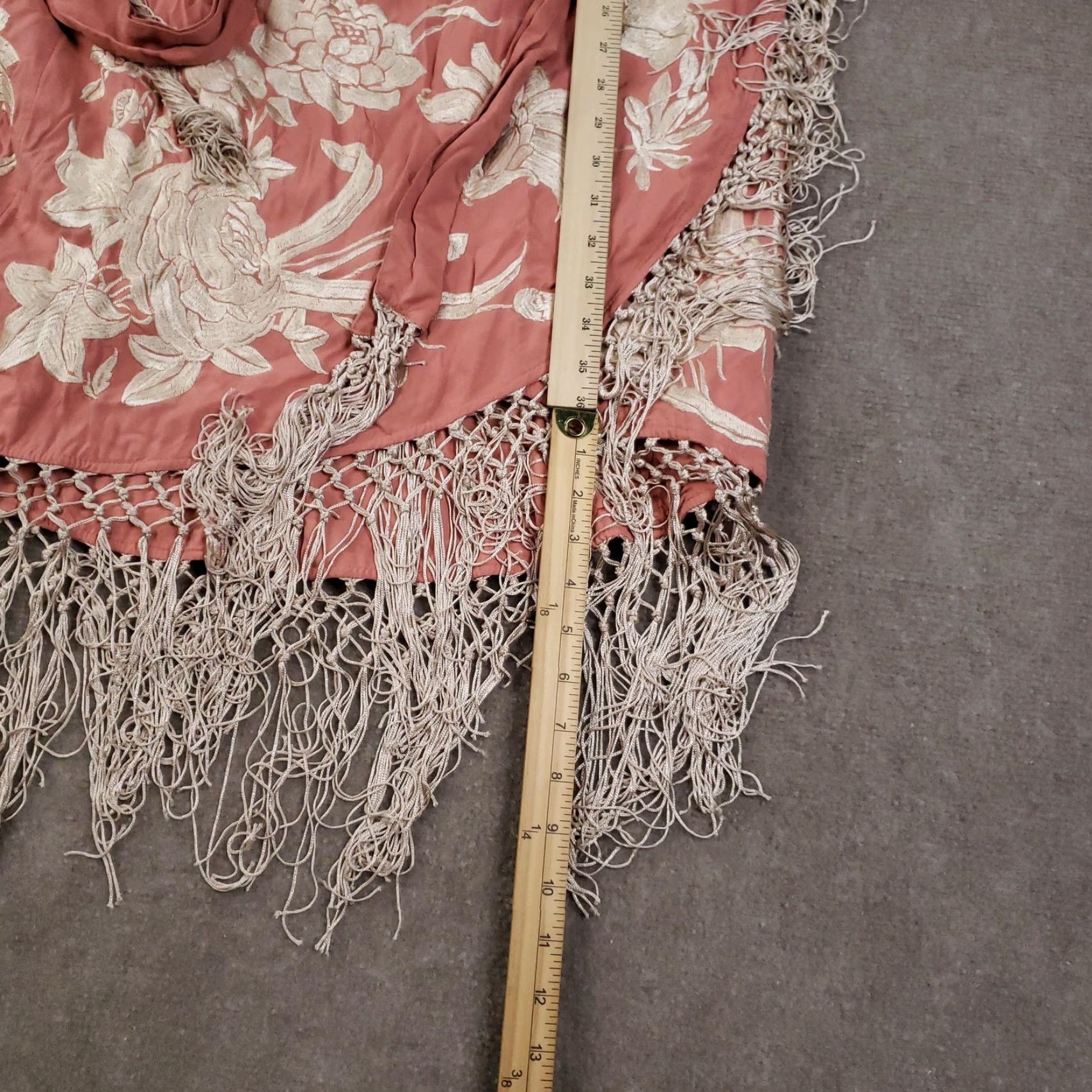 Anthropologie Anthropologie Dress Womens 8 Pink Rose Halter Embroidered Floral Fringe Hem Belt Size M / US 6-8 / IT 42-44 - 6 Thumbnail