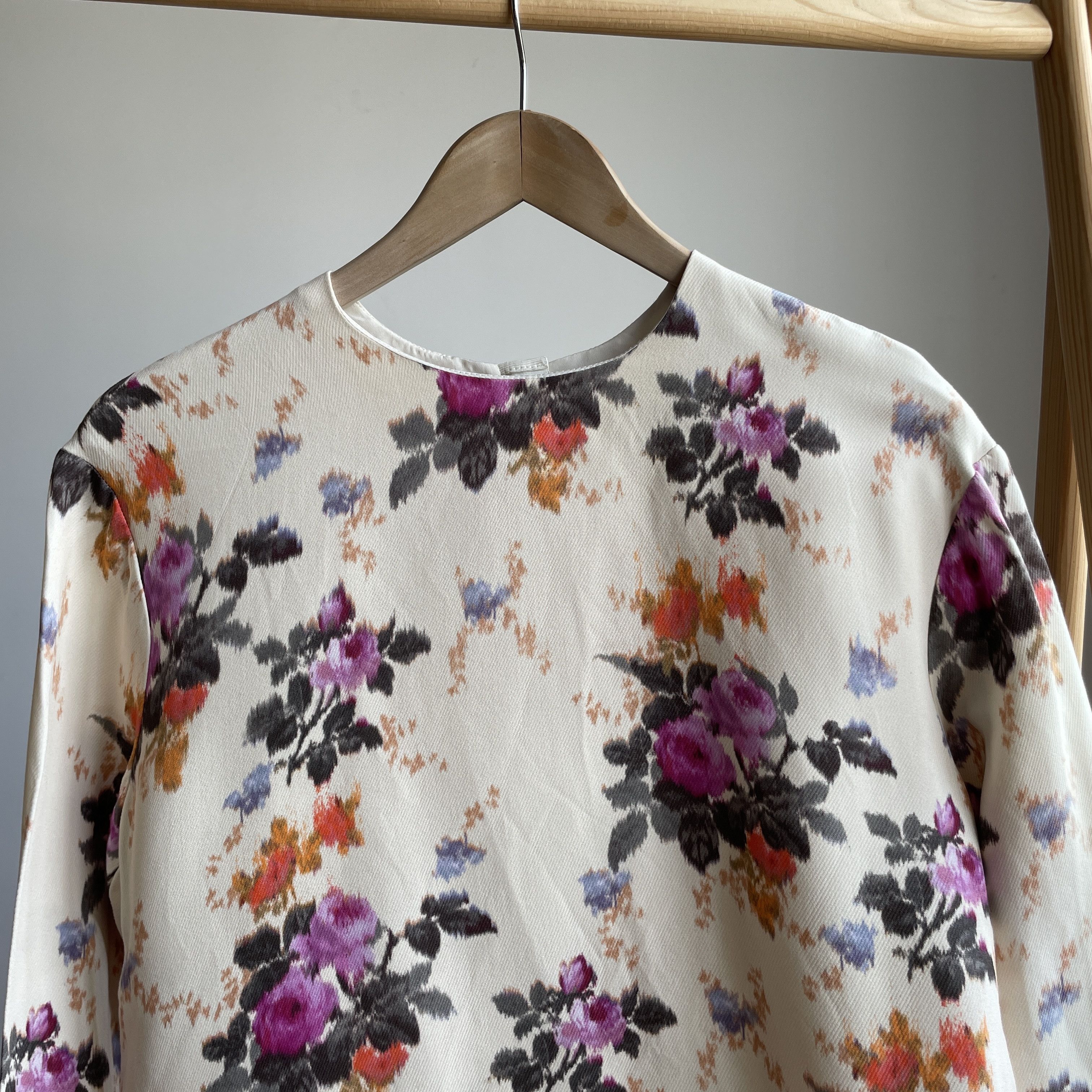 MSGM MSGM Womens Floral Viscose Pullover Blouse Size EUR 38 Size XS / US 0-2 / IT 36-38 - 3 Thumbnail