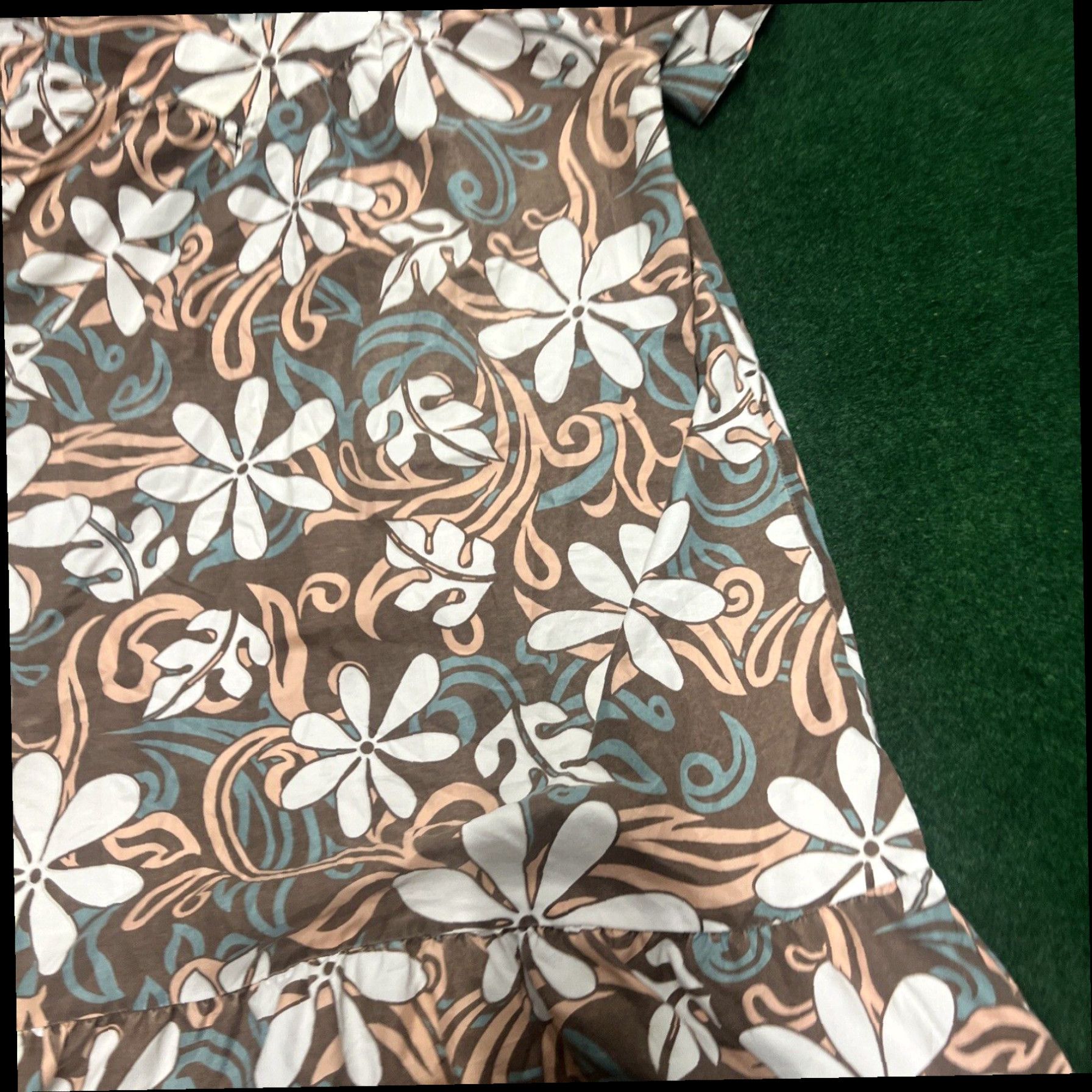 Vintage Vintage Hawaiian Togs Ladies Long Dress Size XL Tropical Flower MUMU Size XL / US 12-14 / IT 48-50 - 2 Thumbnail