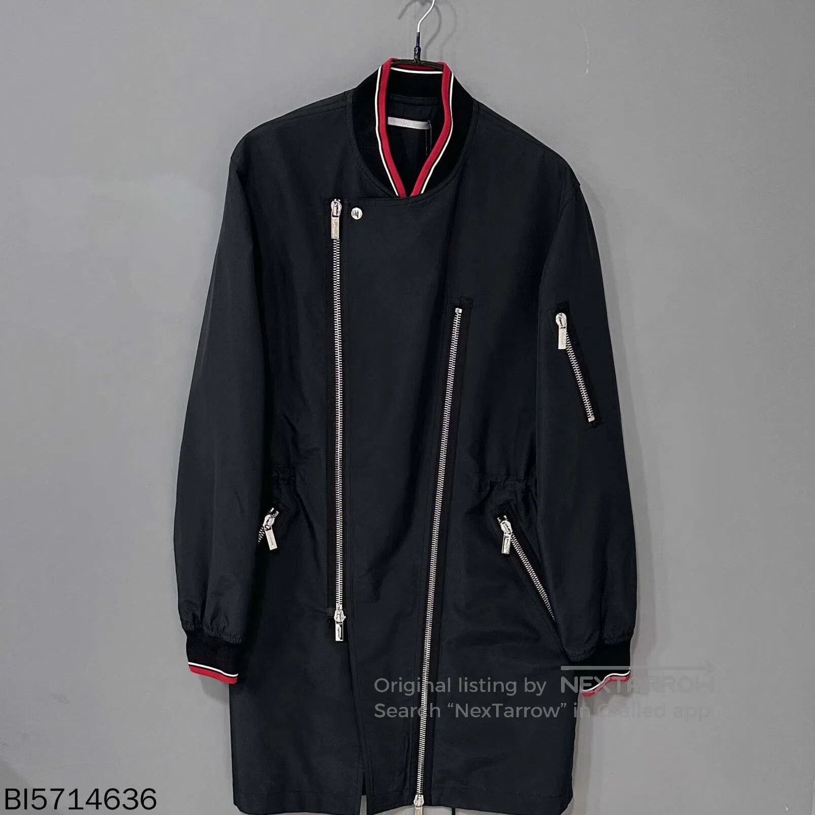 Dior black zip-up hooded windbreaker by Dior. Size US L / EU 52-54 / 3 - 1 Thumbnail