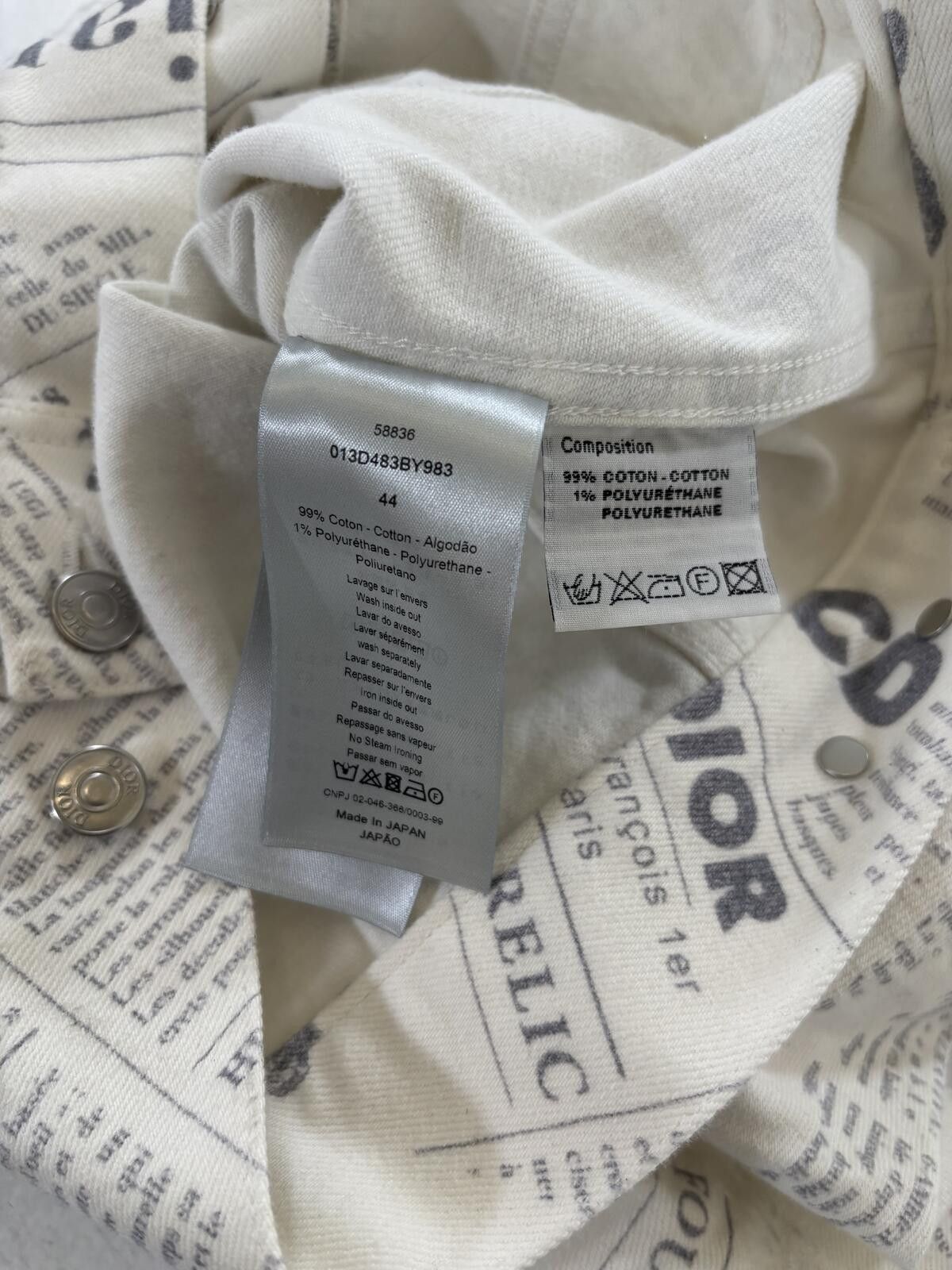 Dior Dior Homme Newspaper Jacket Size US S / EU 44-46 / 1 - 8 Thumbnail