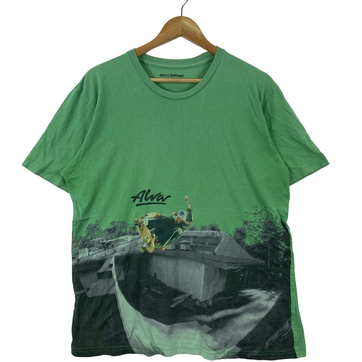 Vintage Vintage ALVAR SKATEBOARD Graphic Skate Park Print Tee Size US L / EU 52-54 / 3 - 5 Thumbnail