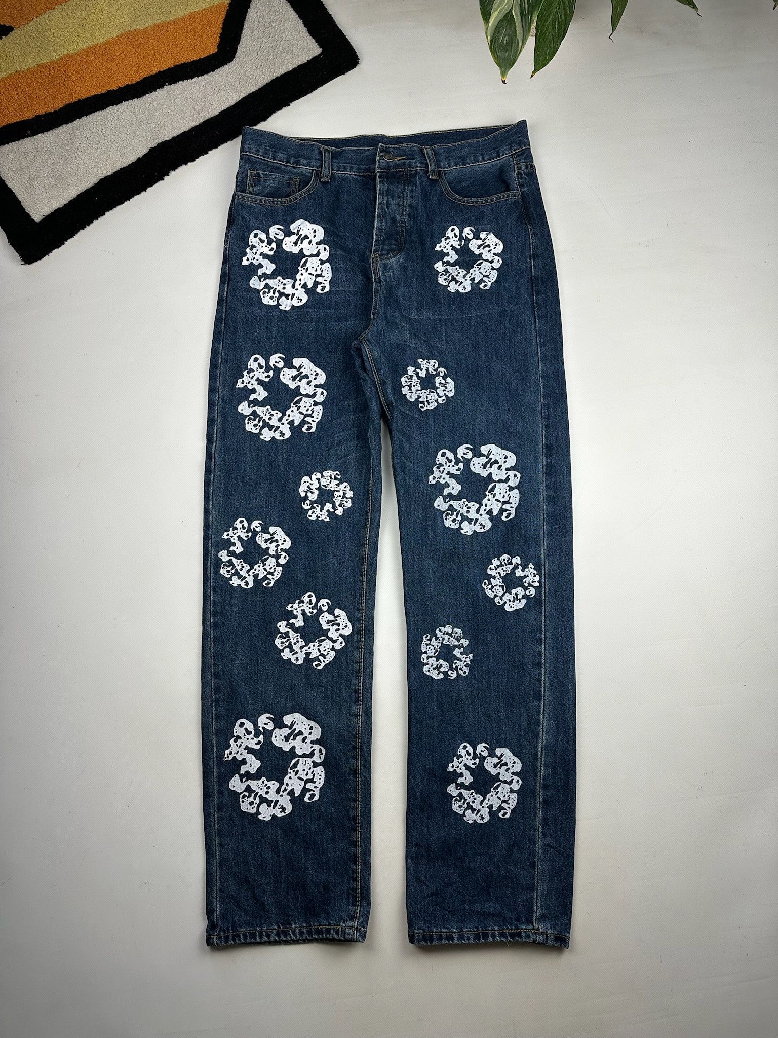 Vintage Custom Art Denim Tears Style Denim Jeans Size US 34 / EU 50 - 5 Thumbnail