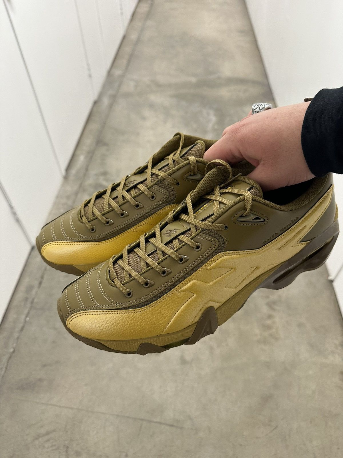 asics-asics-kiko-kostadinov-yellow-mixed-material-runners-grailed