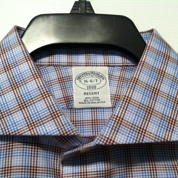 Brooks Brothers BROOKS BROTHERS MENS NEW COTTON DRESS SHIRT SIZE: 16-6/7 Size US L / EU 52-54 / 3 - 5 Thumbnail