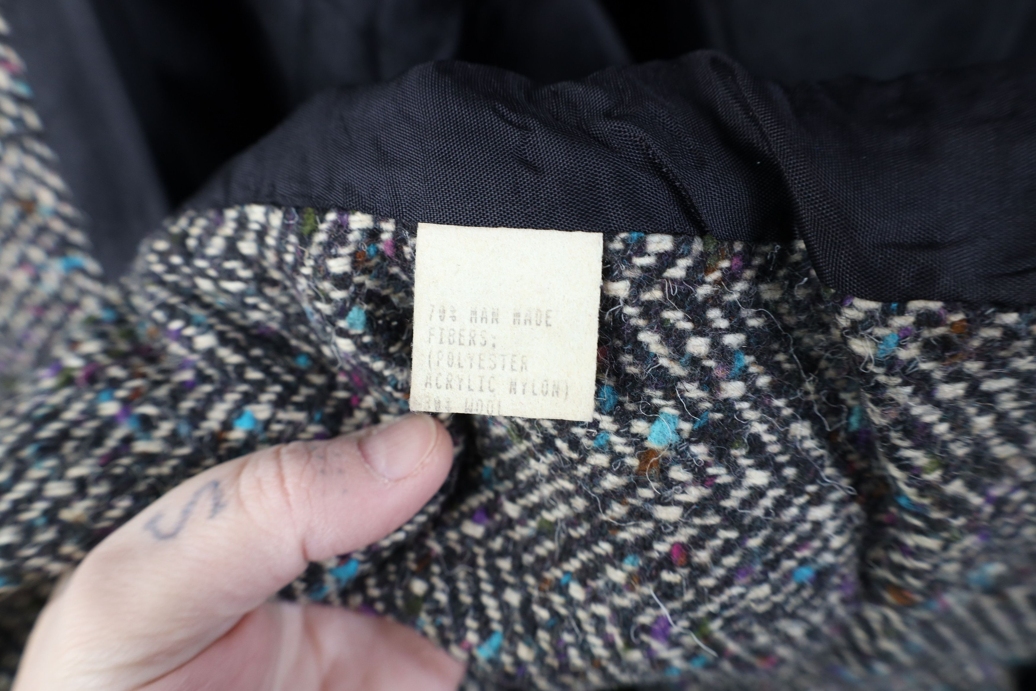 Vintage Vintage 80s 90s Streetwear Wool Tweed Overcoat Jacket USA Size XXL / US 16-18 / IT 52-54 - 11 Thumbnail