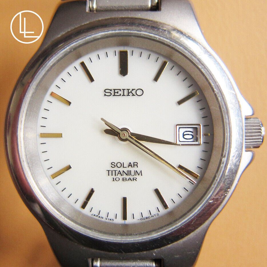 Other SEIKO V145-0D60 Solar Titanium Full Dial Lume Watch (JAPAN) Size ONE SIZE - 1 Thumbnail
