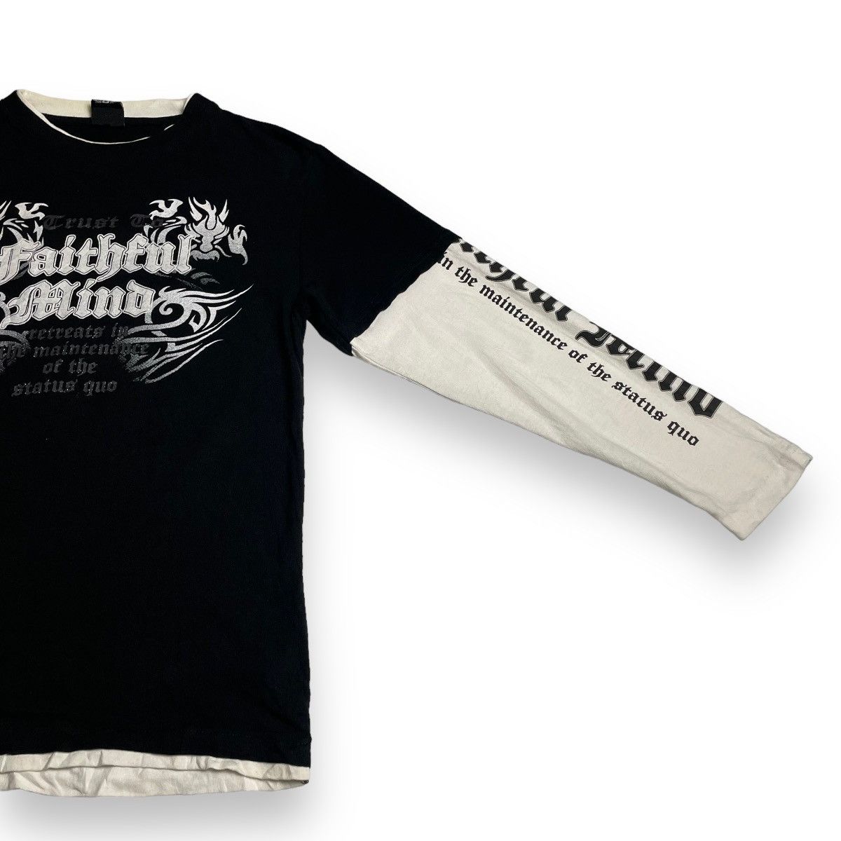 14th Addiction 🇯🇵 Y2K BEAUMERE POEM PUNK DOUBLE LAYER TSHIRT Size US M / EU 48-50 / 2 - 5 Thumbnail