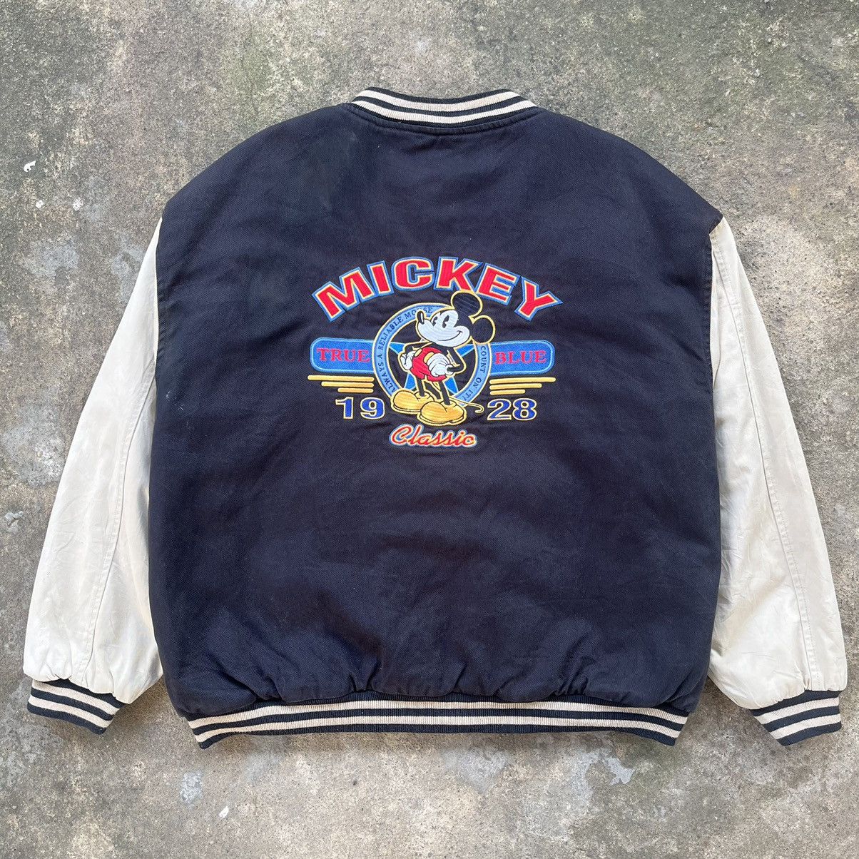 image of Bomber Jacket x Varsity Jacket Jacket Varsity Disney in Black, Men's (Size 2XL)